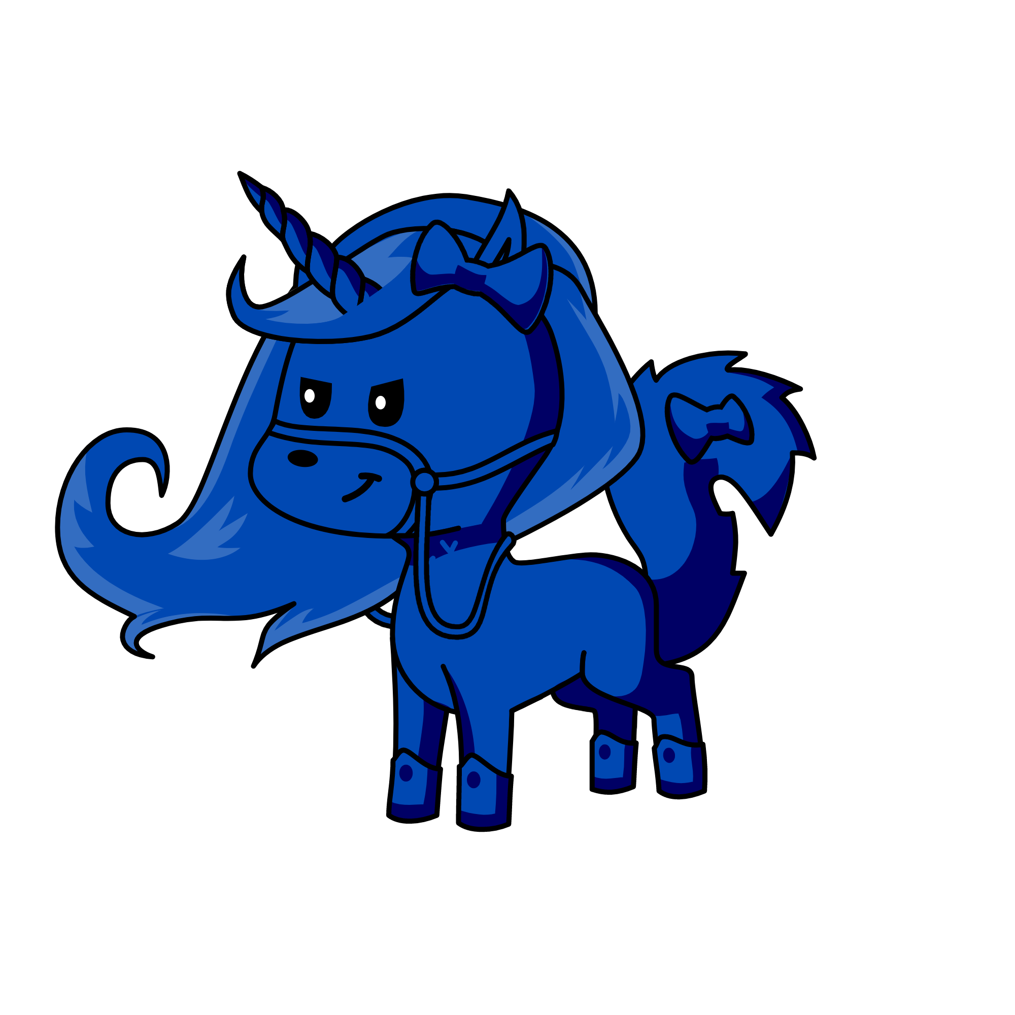 Bluey, the unicorn