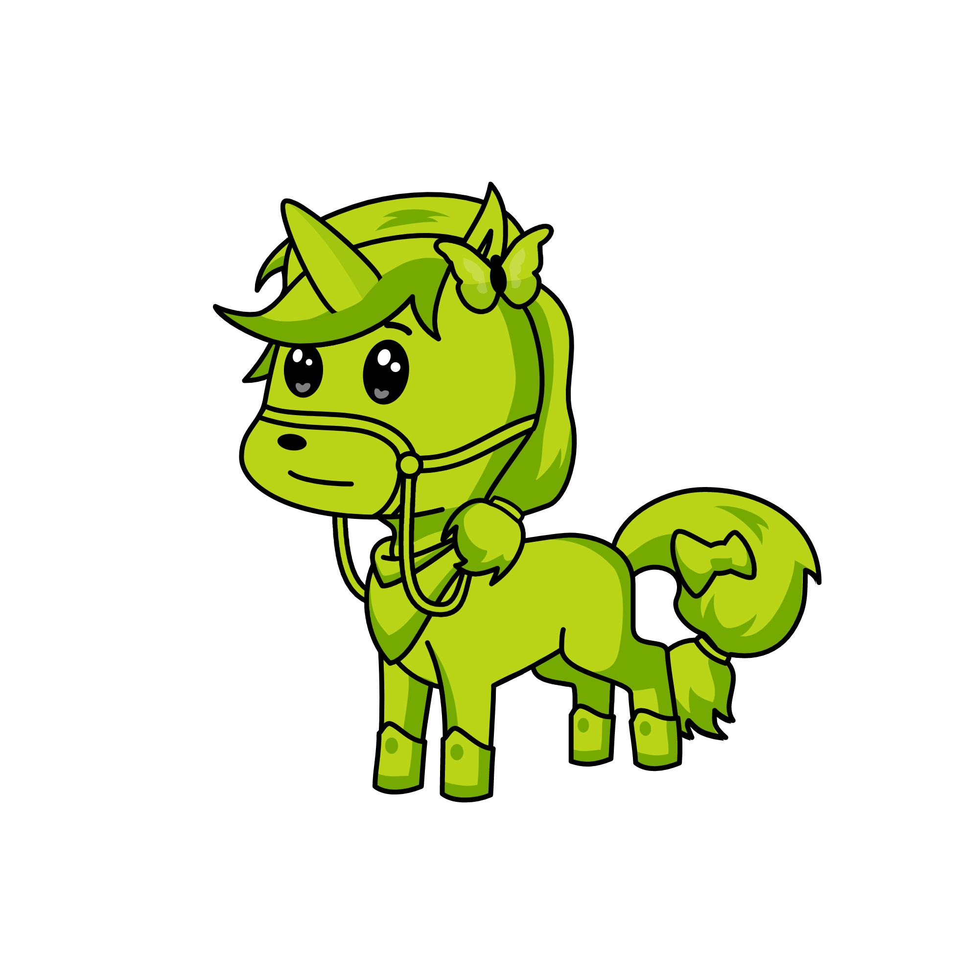 Greeny, the unicorn