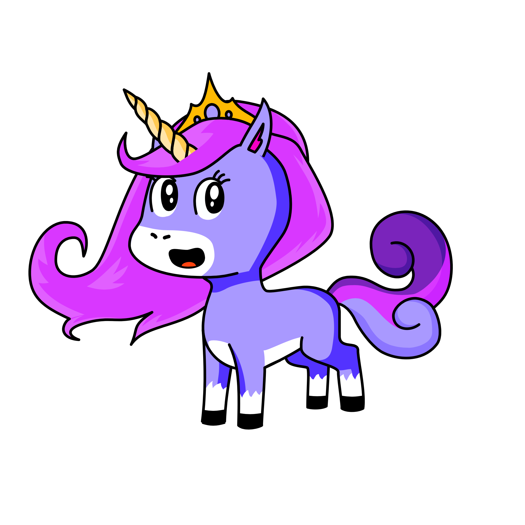 Violet, the unicorn
