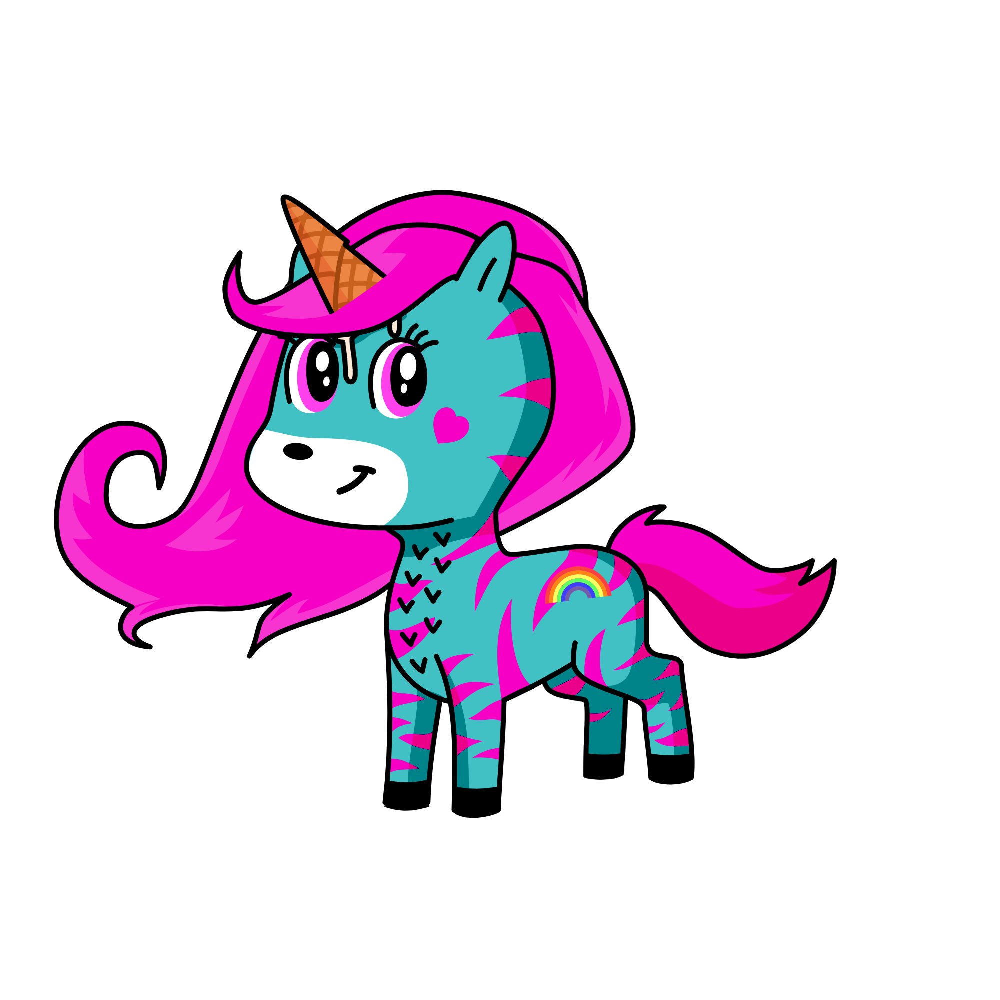 Betty Bllu, the unicorn