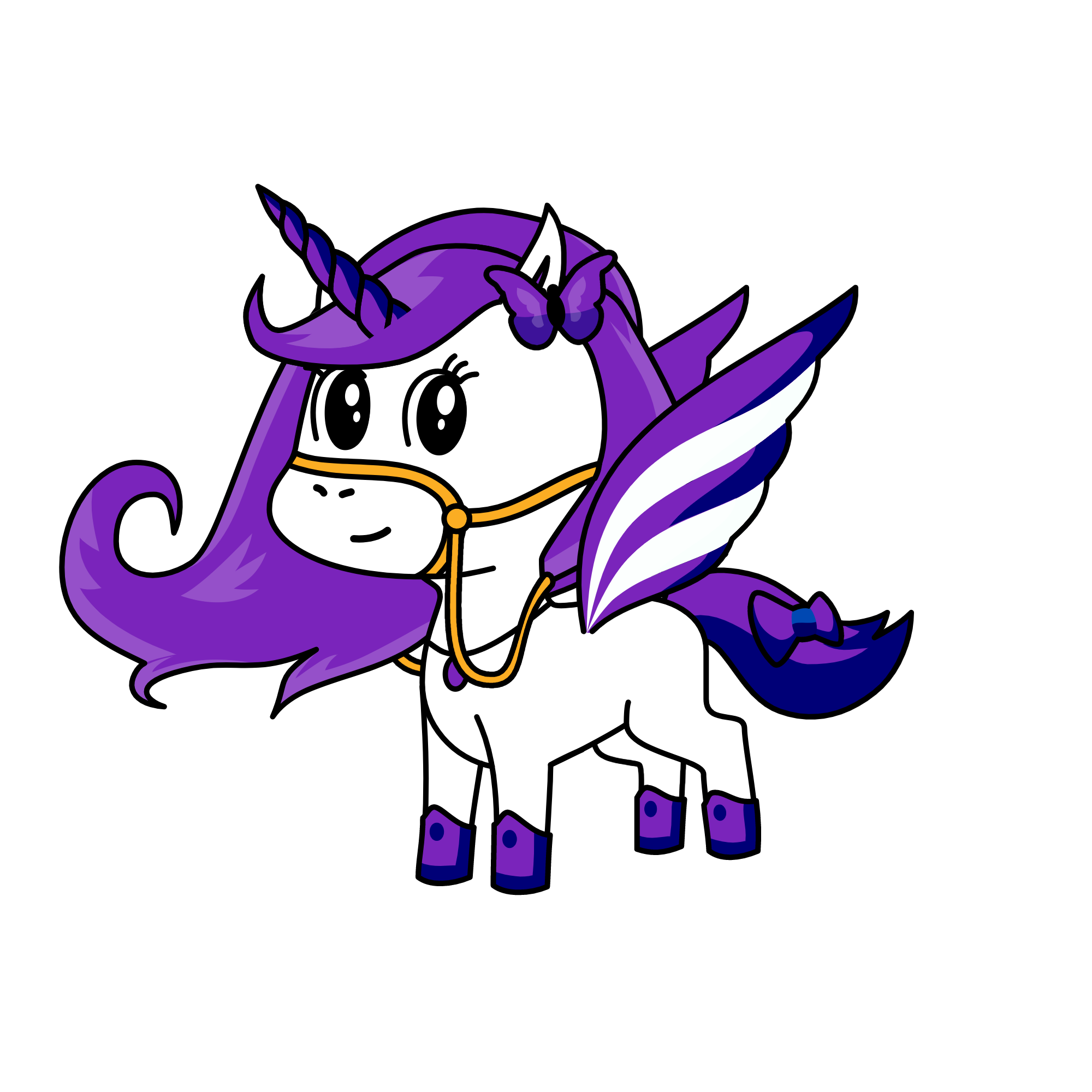 Violet, the unicorn