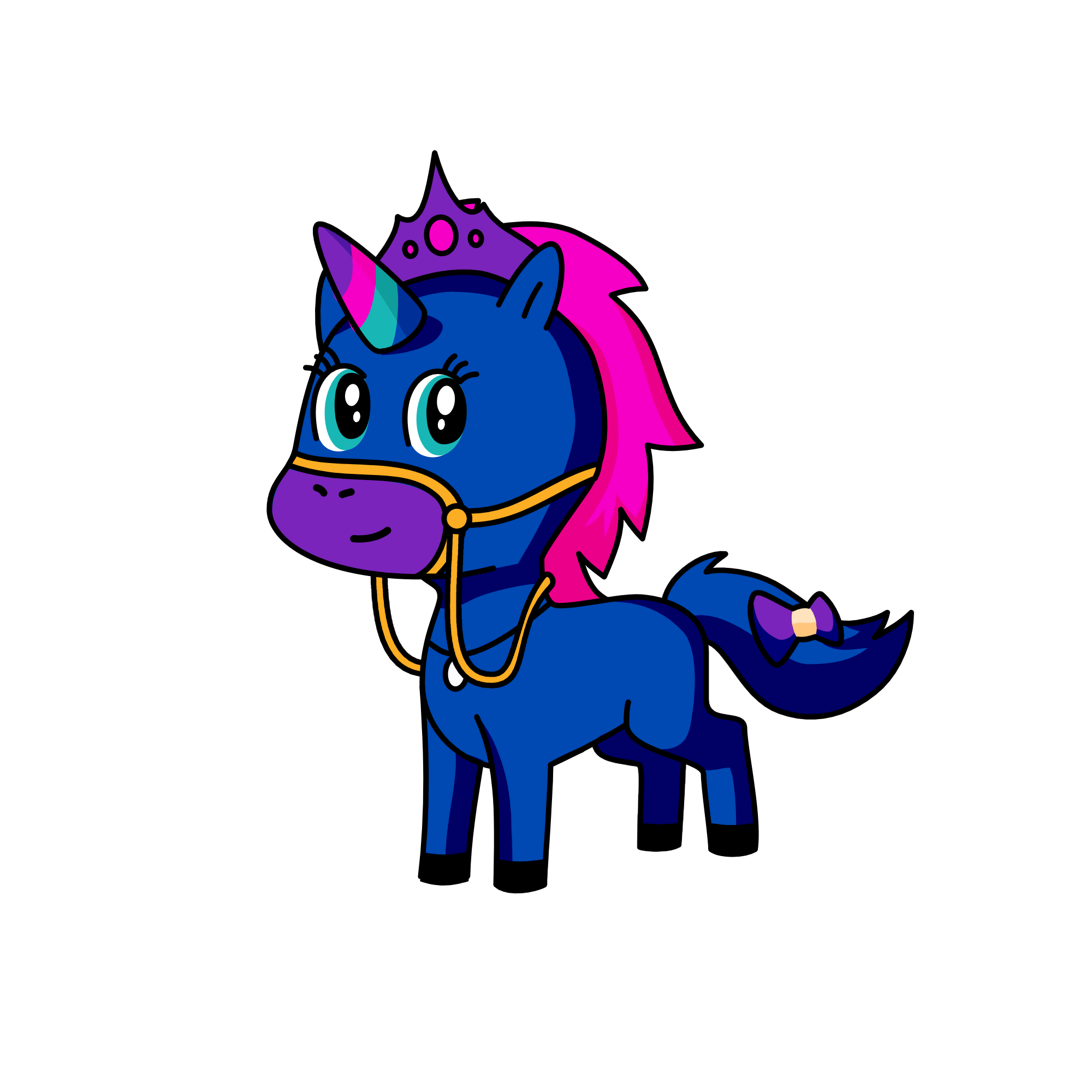 Ms. Darky, the unicorn