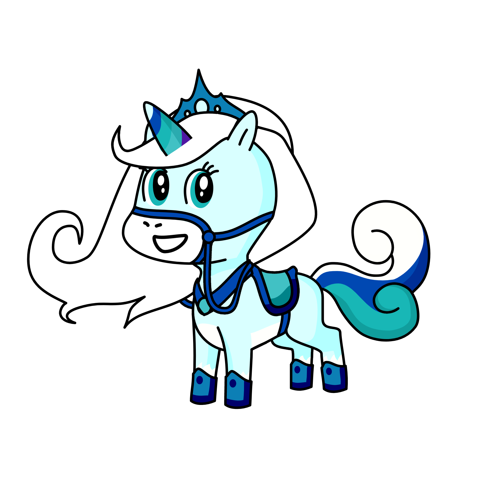 Snowie, the unicorn