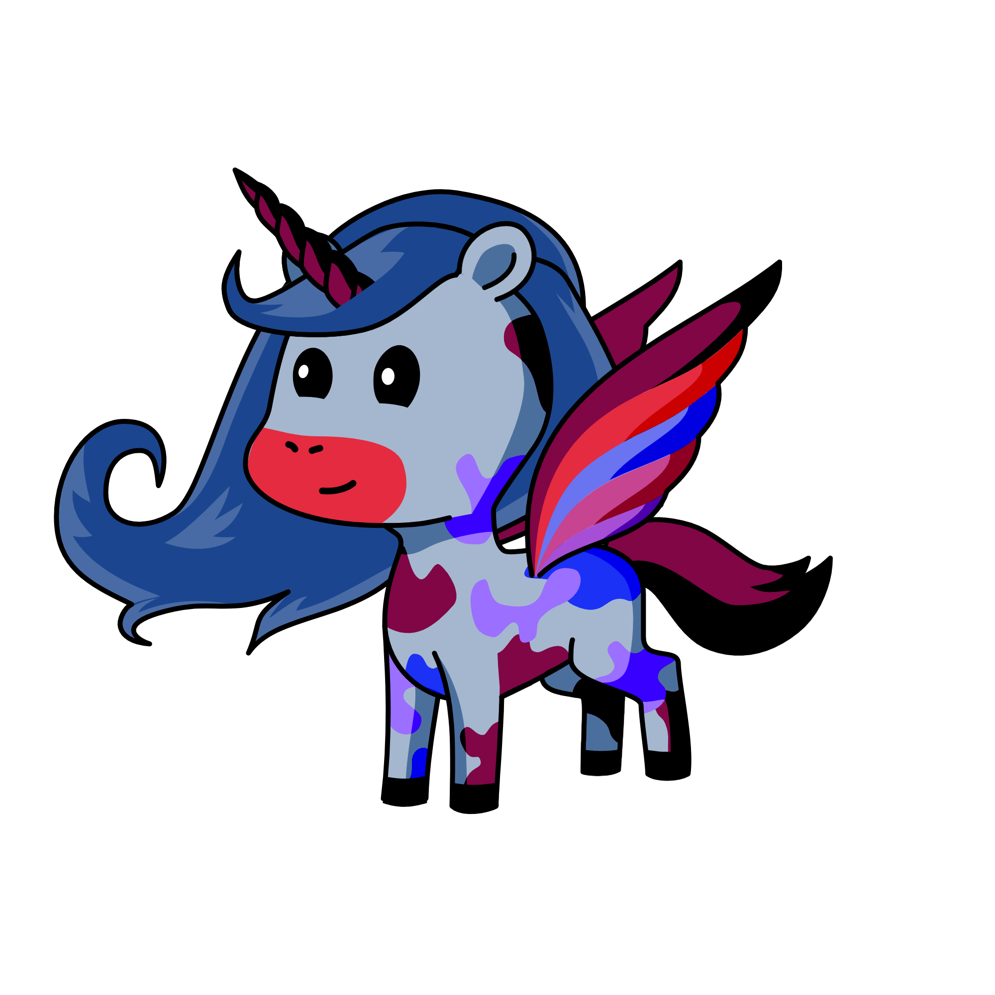 maroon, the unicorn