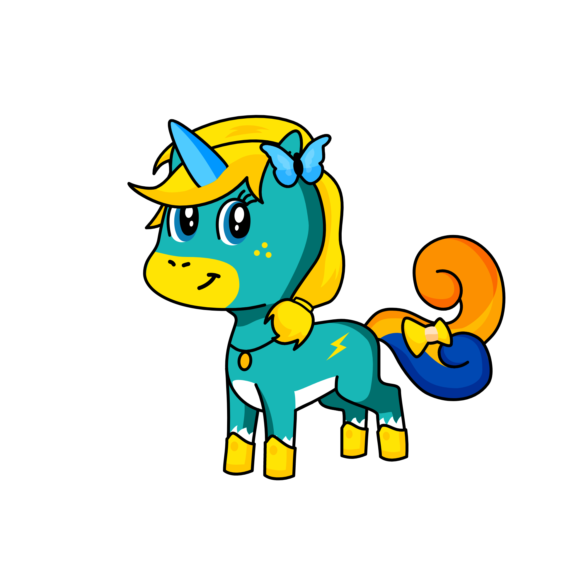Lightning, the unicorn