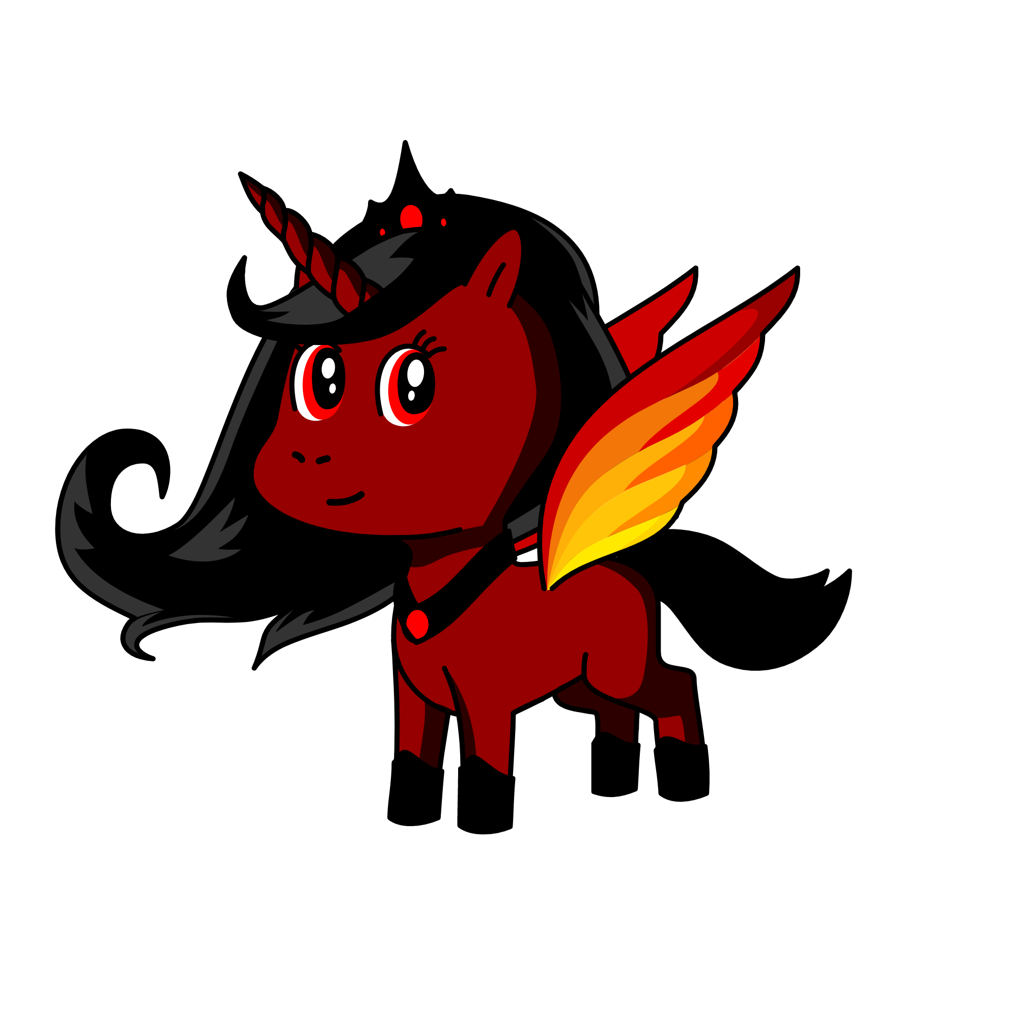 Flame Element is Fire, the unicorn