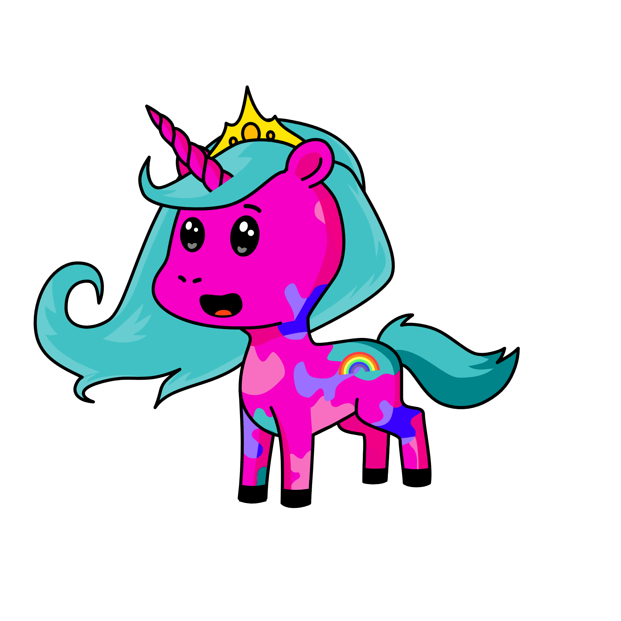 >_<, the unicorn