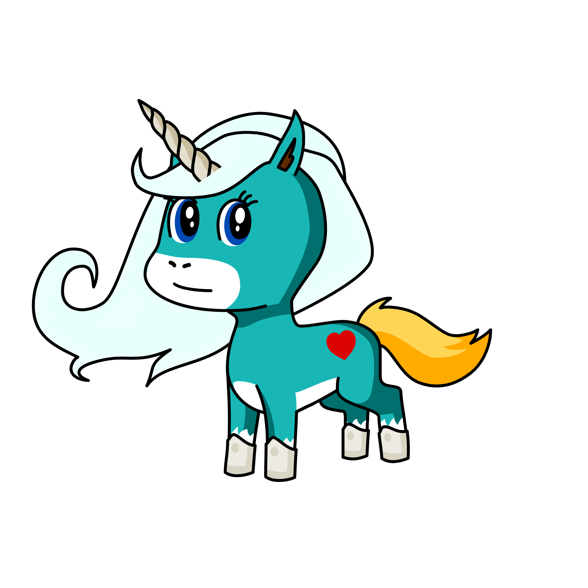 blue dimond, the unicorn