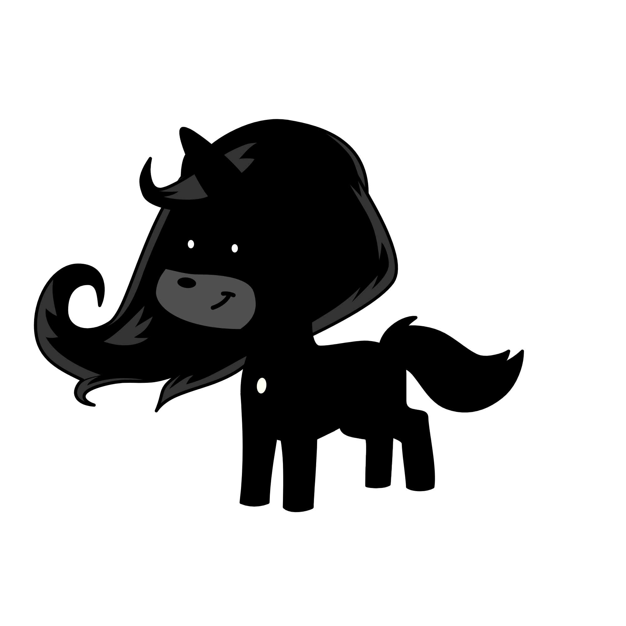 Black Beauty, the unicorn