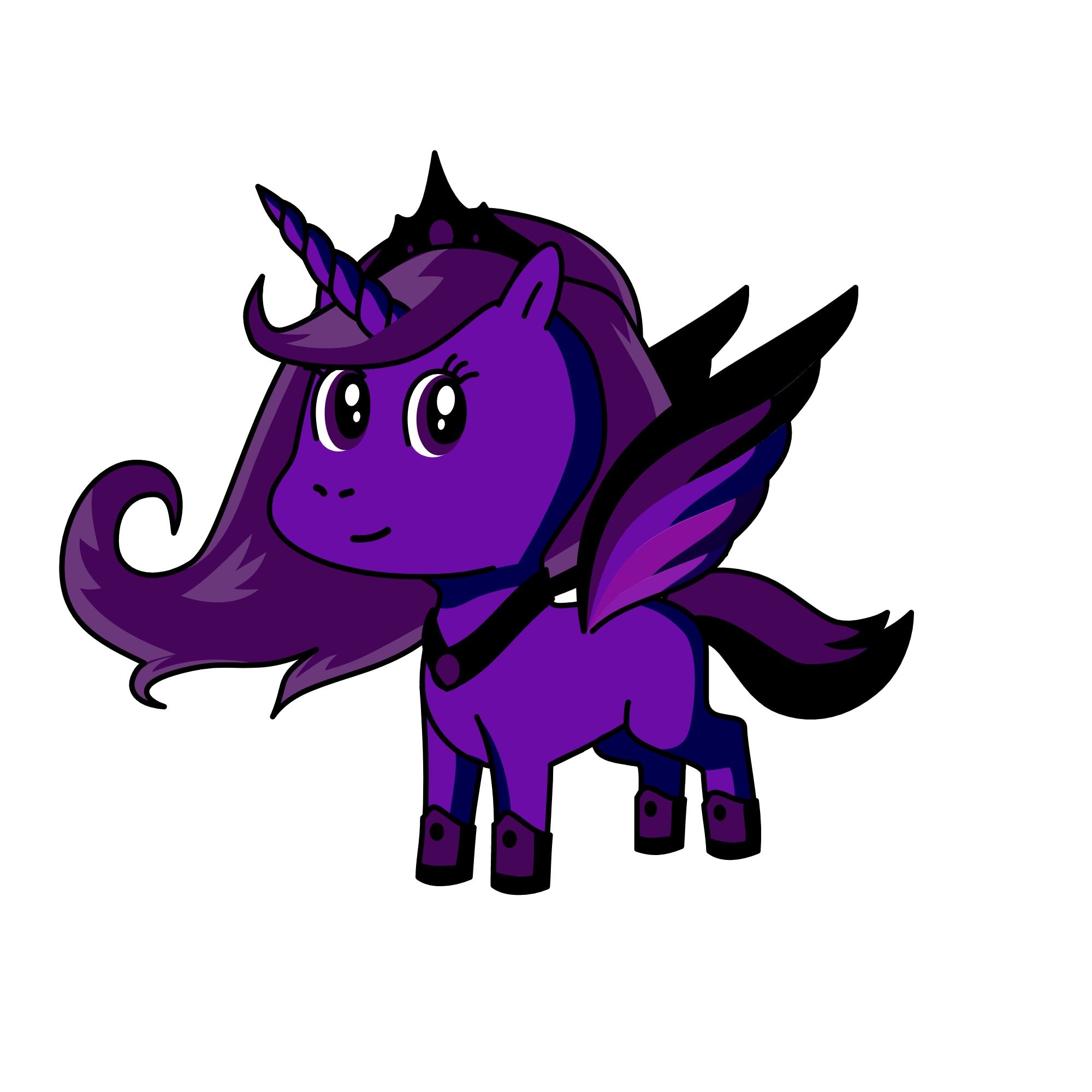 Wolf Element is Darkness, the unicorn