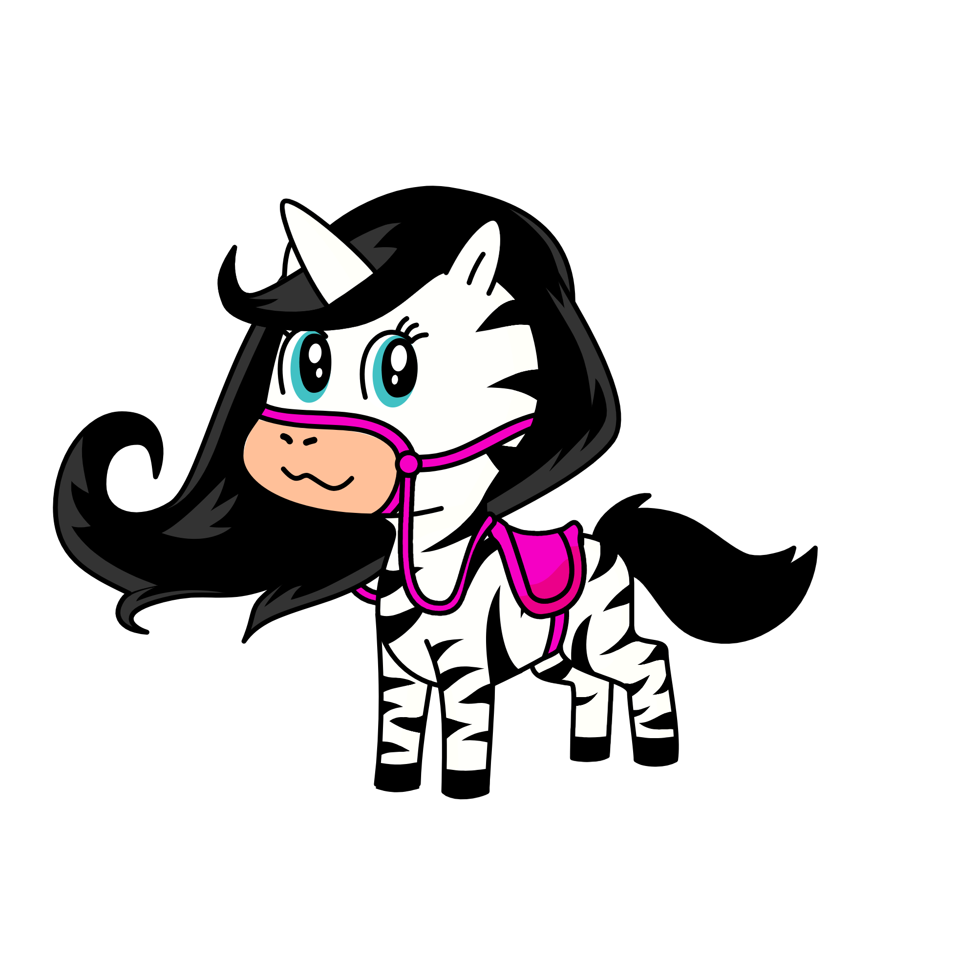 Princes Zebra Anne, the unicorn