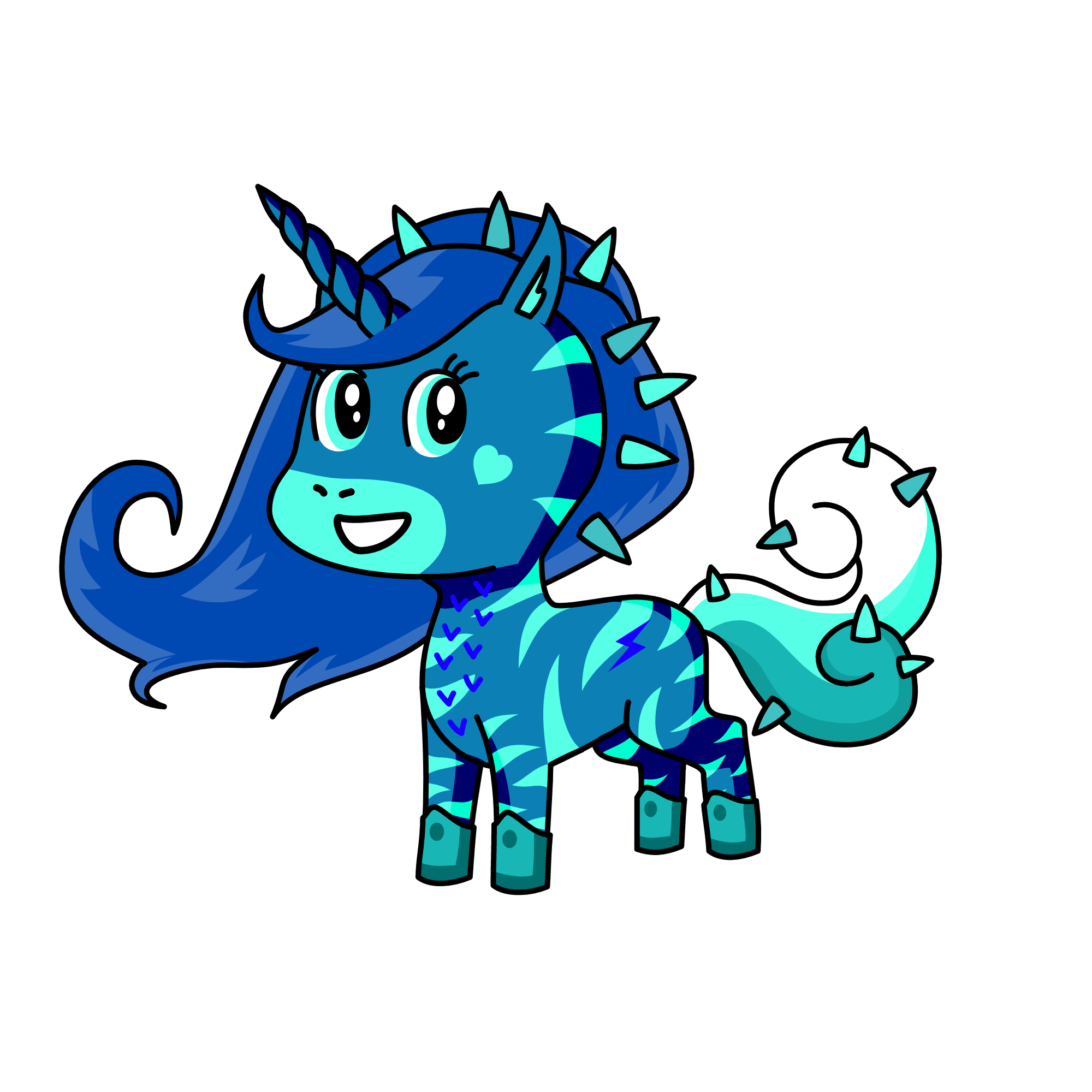 mega evolved vaporeon, the unicorn
