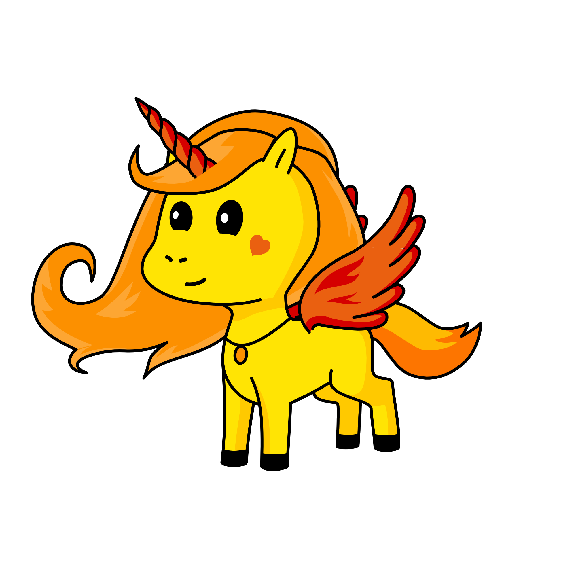 flame, the unicorn