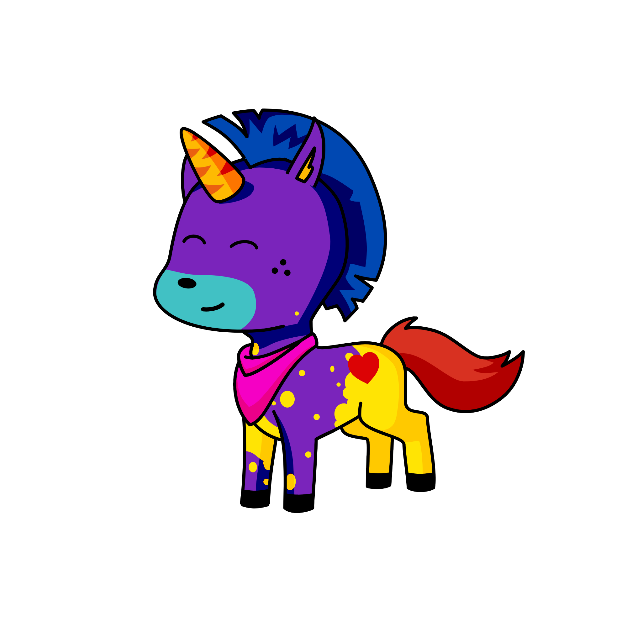 Me is a unicorn 1st, the unicorn