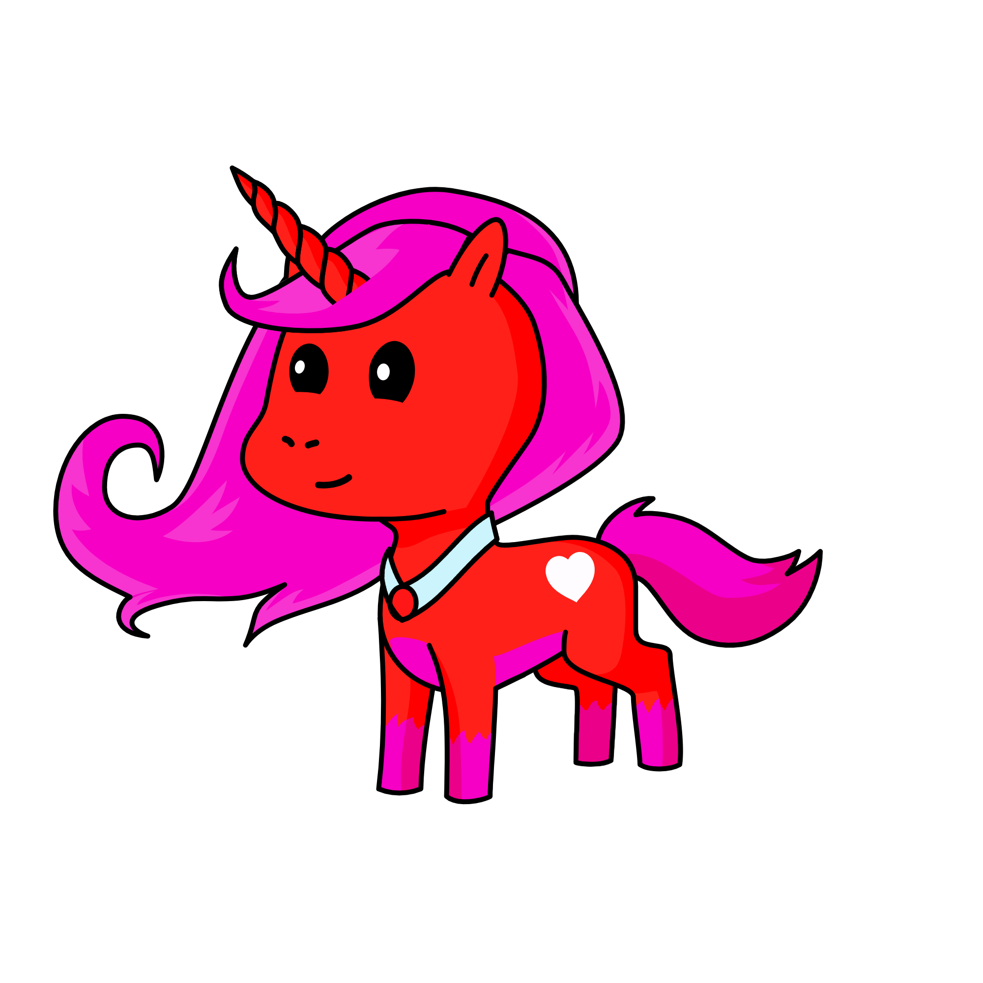 red love, the unicorn