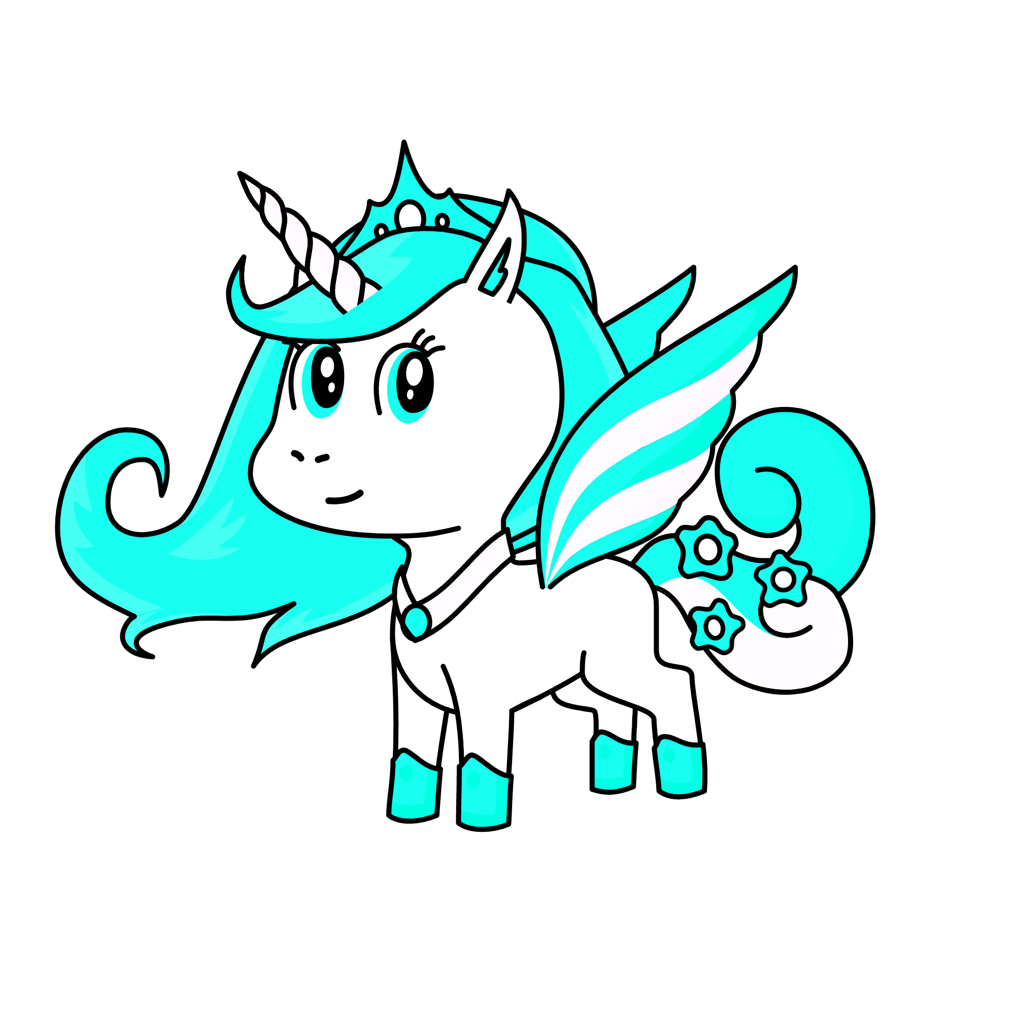 Princess Aqua!, the unicorn