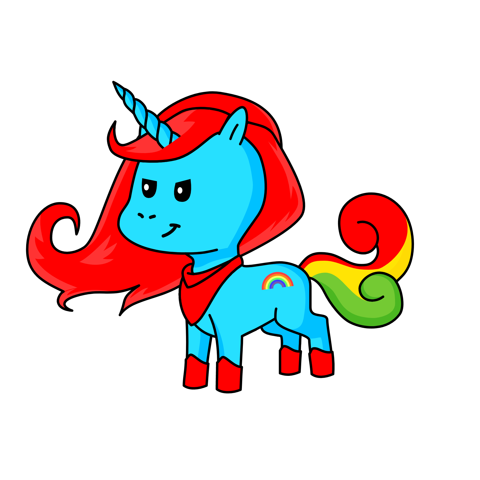 rainbow dash/ i tried, the unicorn