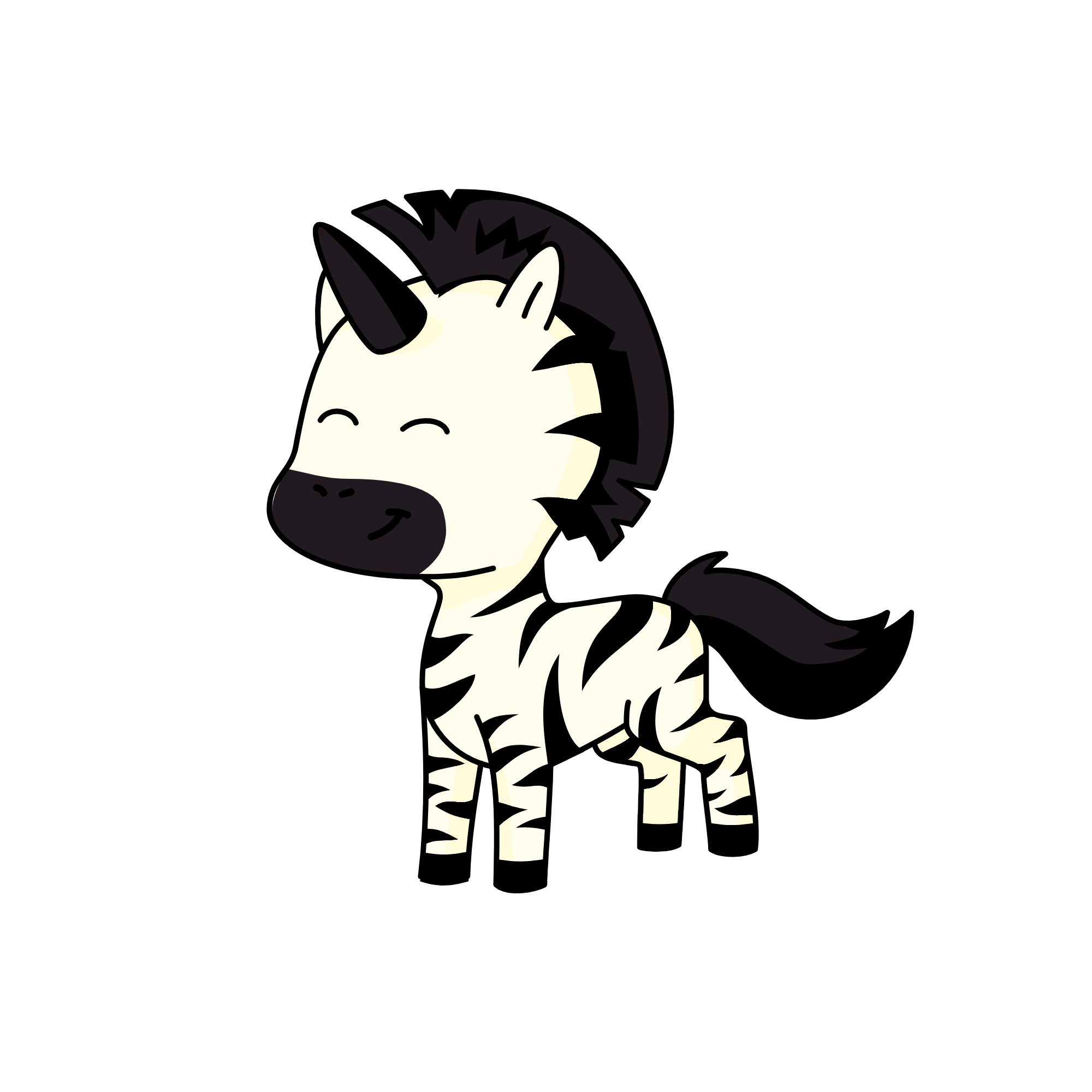 zebra, the unicorn