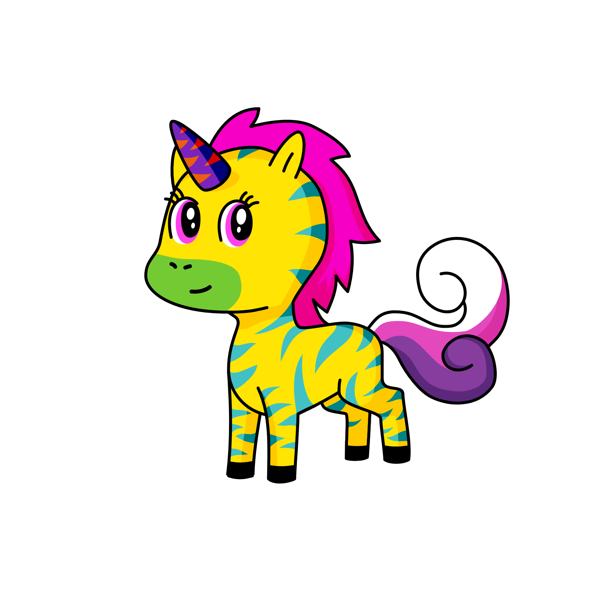 Yin yang, the unicorn