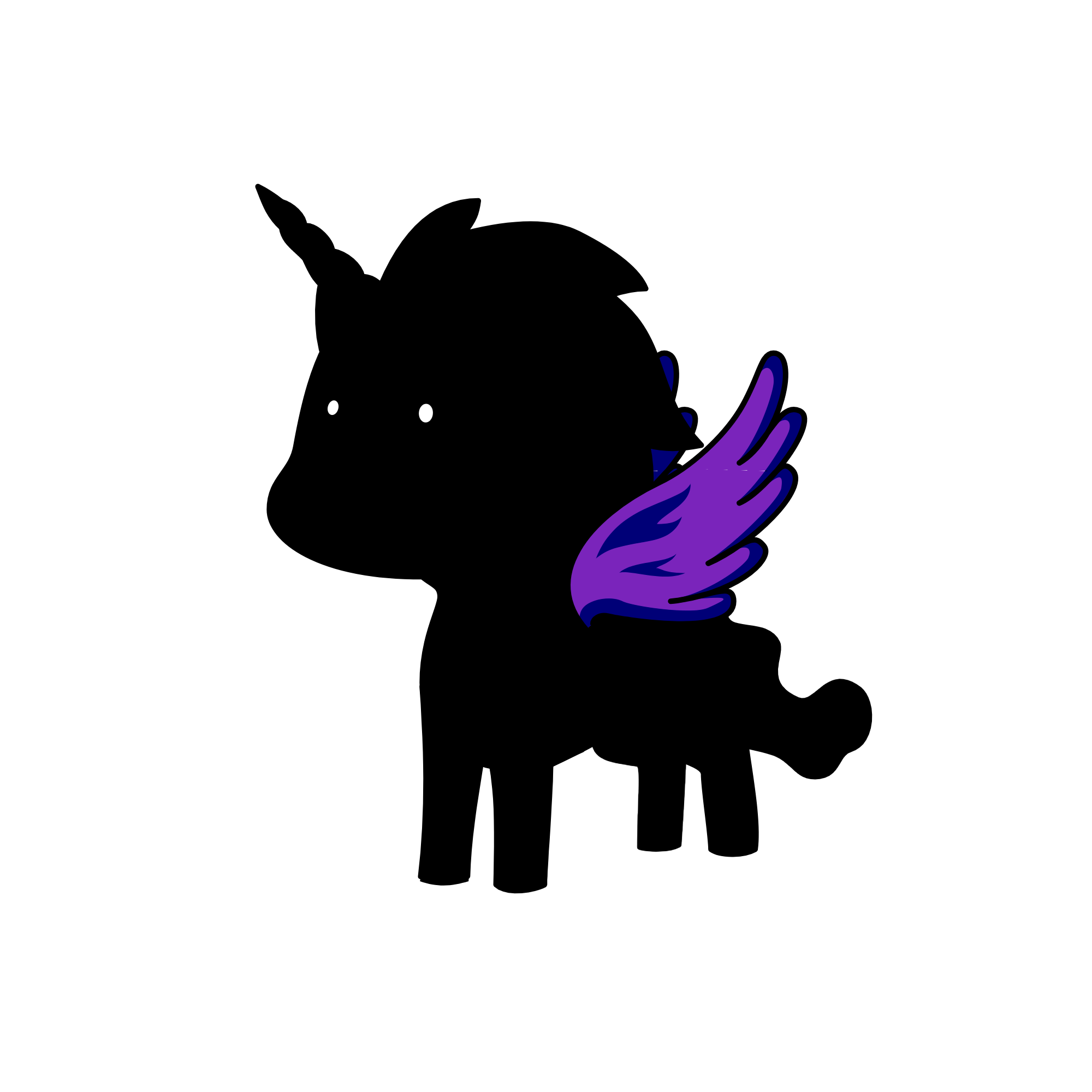 look at my wings, the unicorn