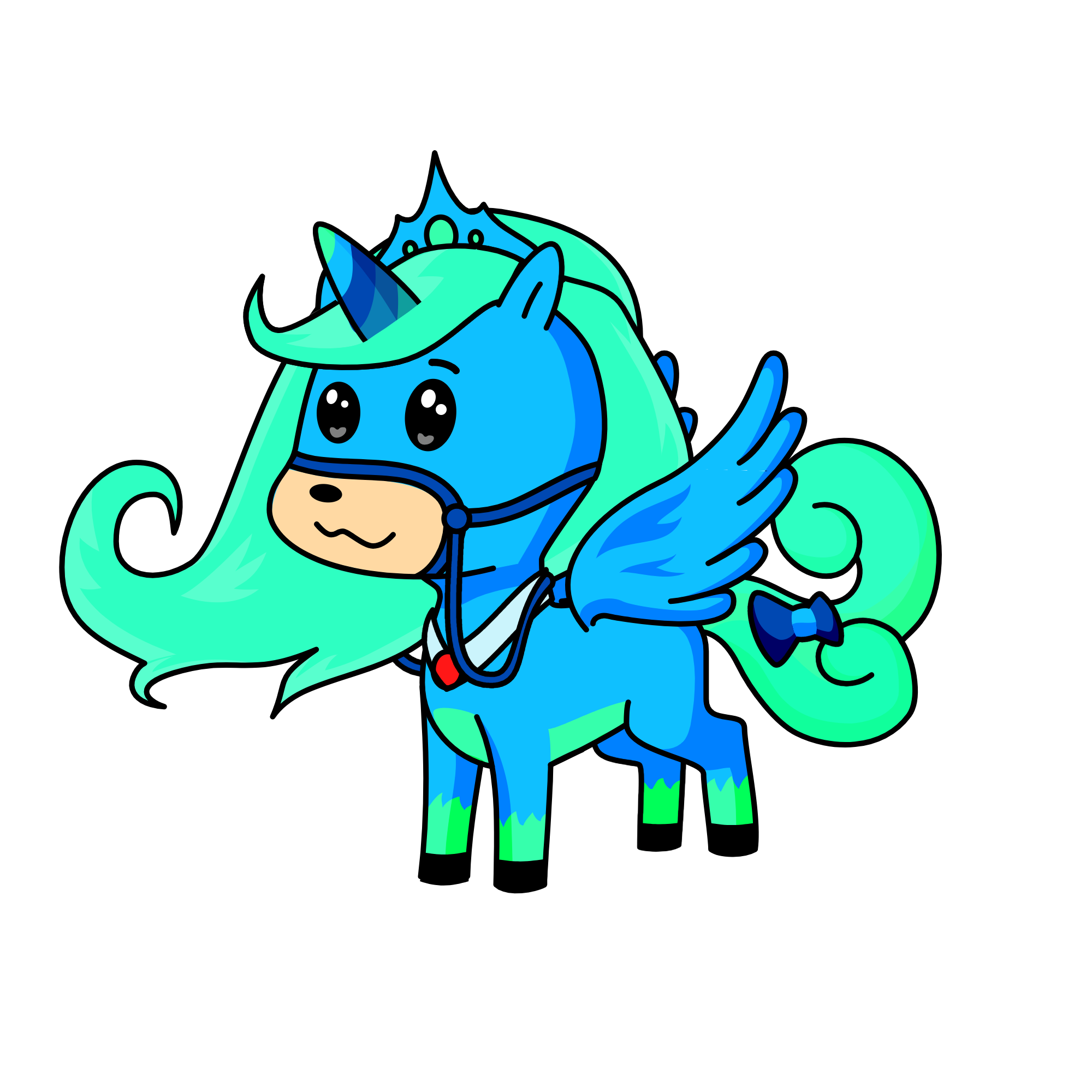 princess snow, the unicorn
