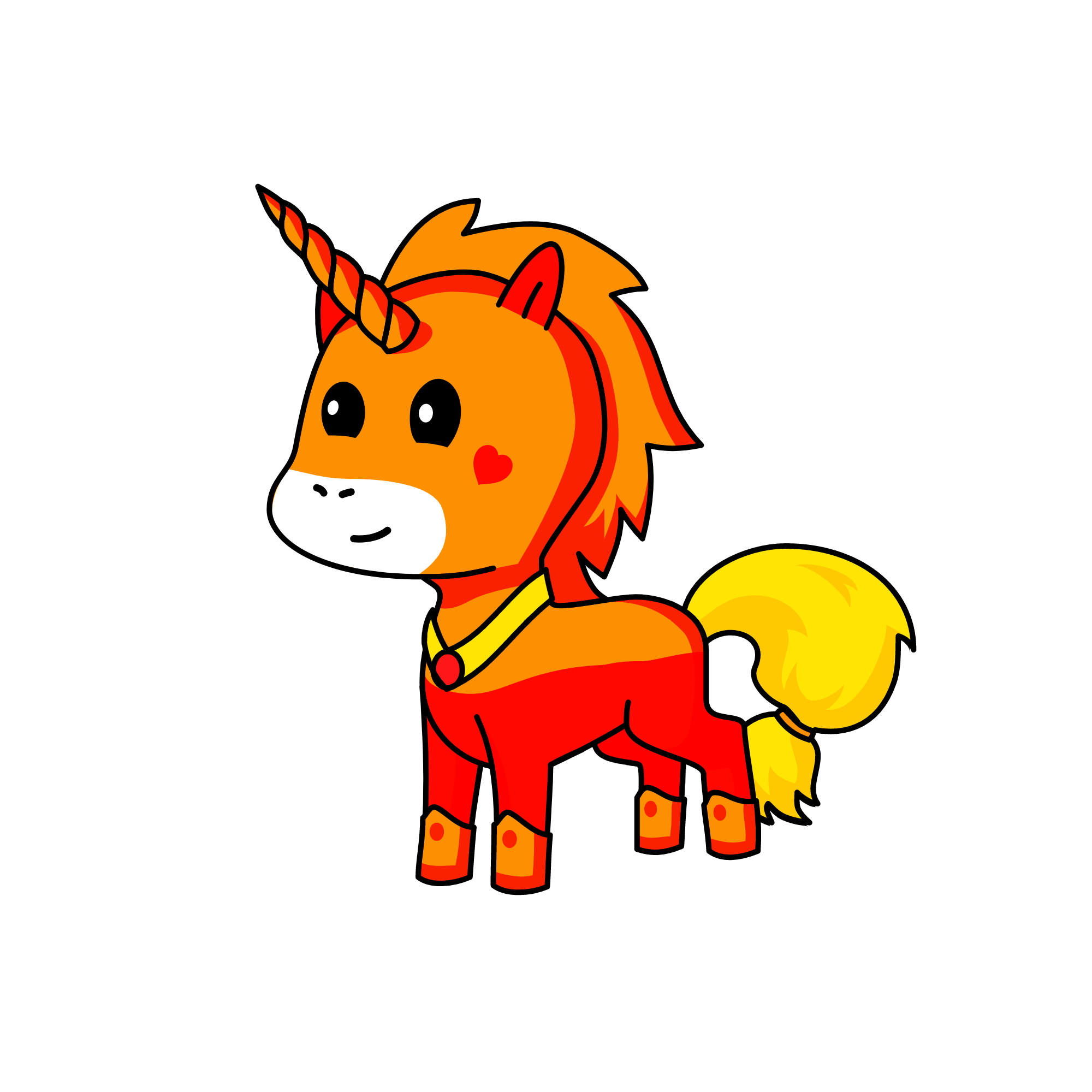 Queen of fire, the unicorn