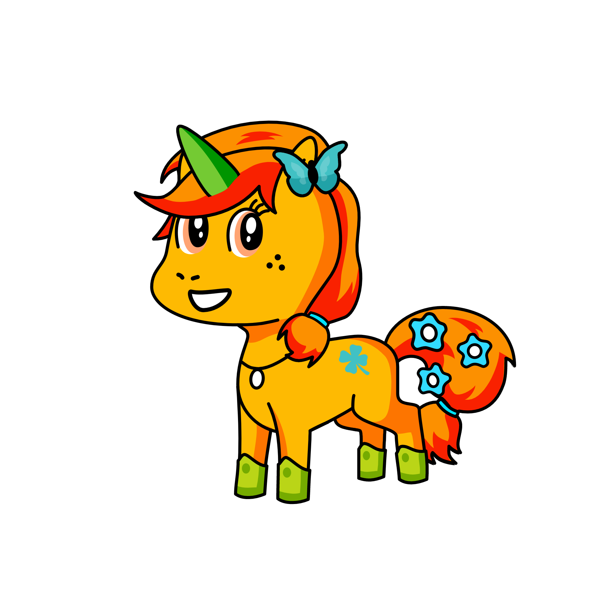 Neelia the Pony of the forest, the unicorn