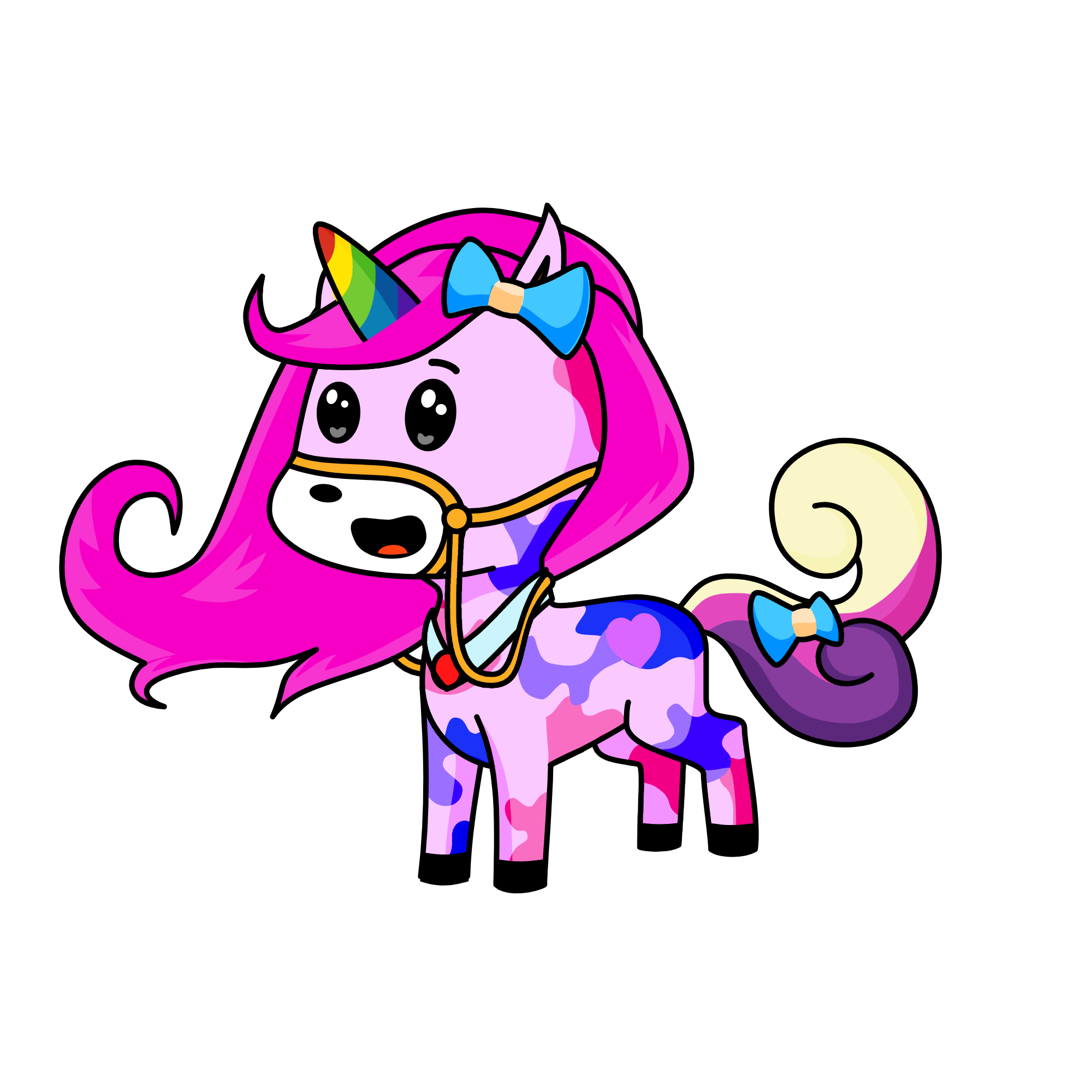 Rainbow JR, the unicorn