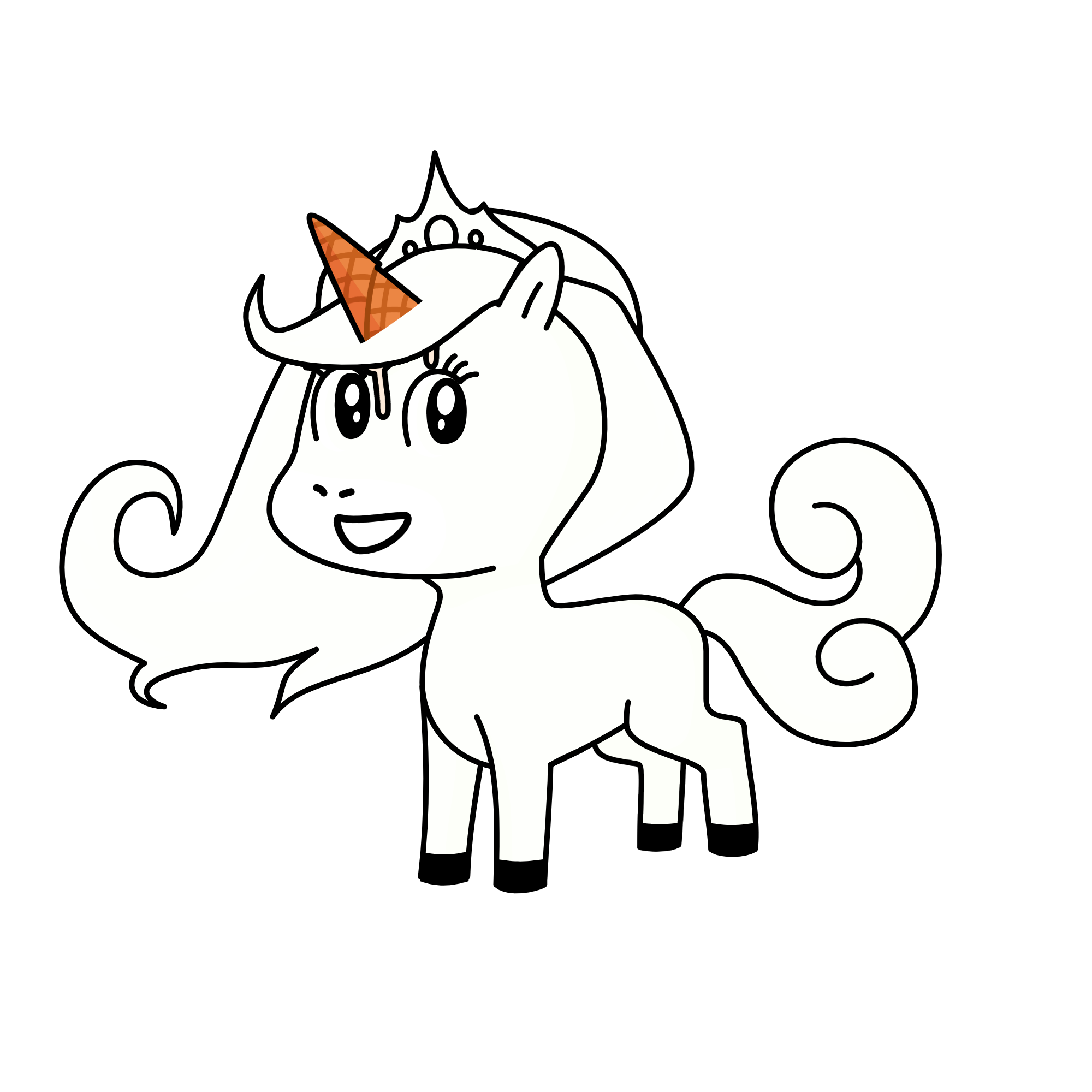 Queen Cream, the unicorn