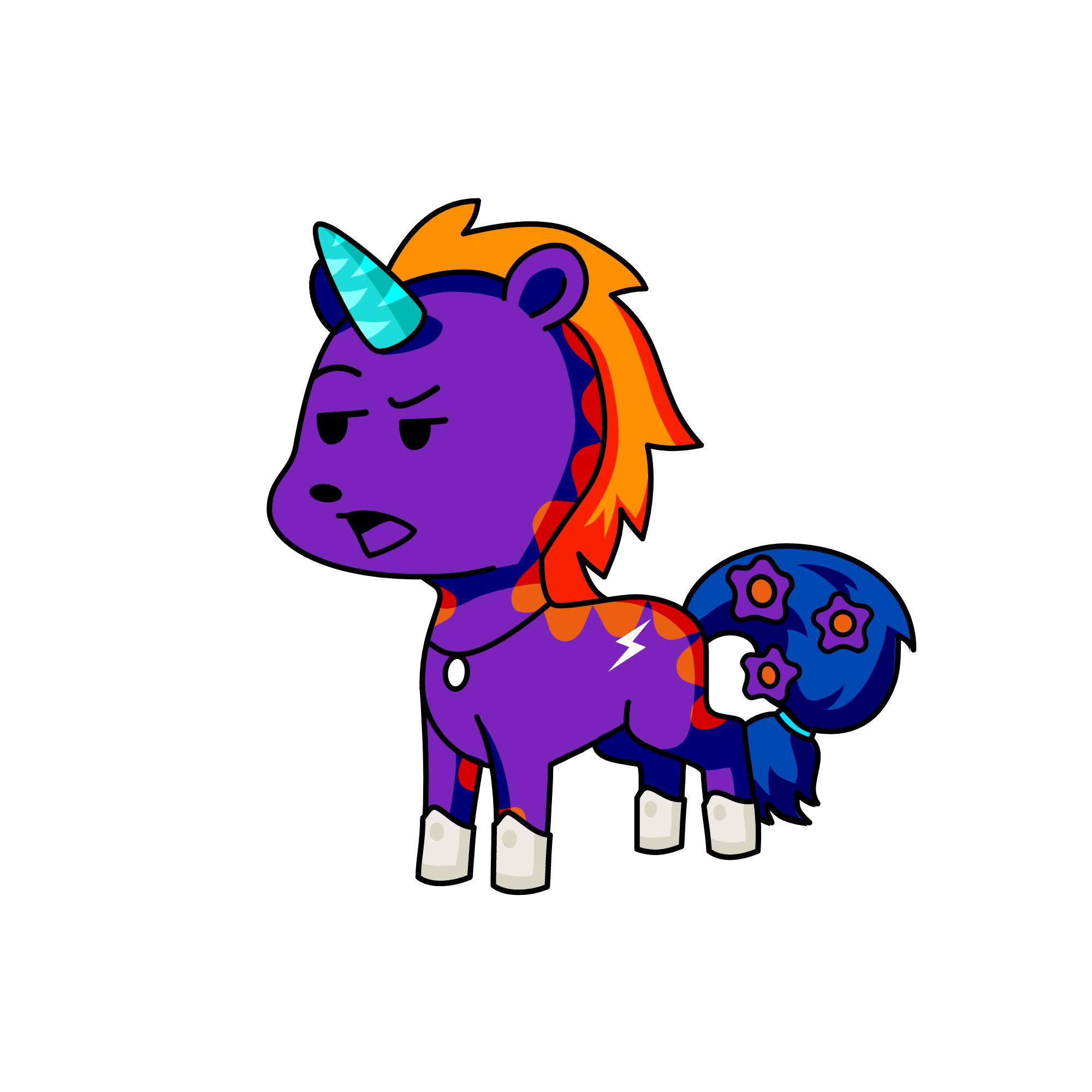 Night wolf, the unicorn
