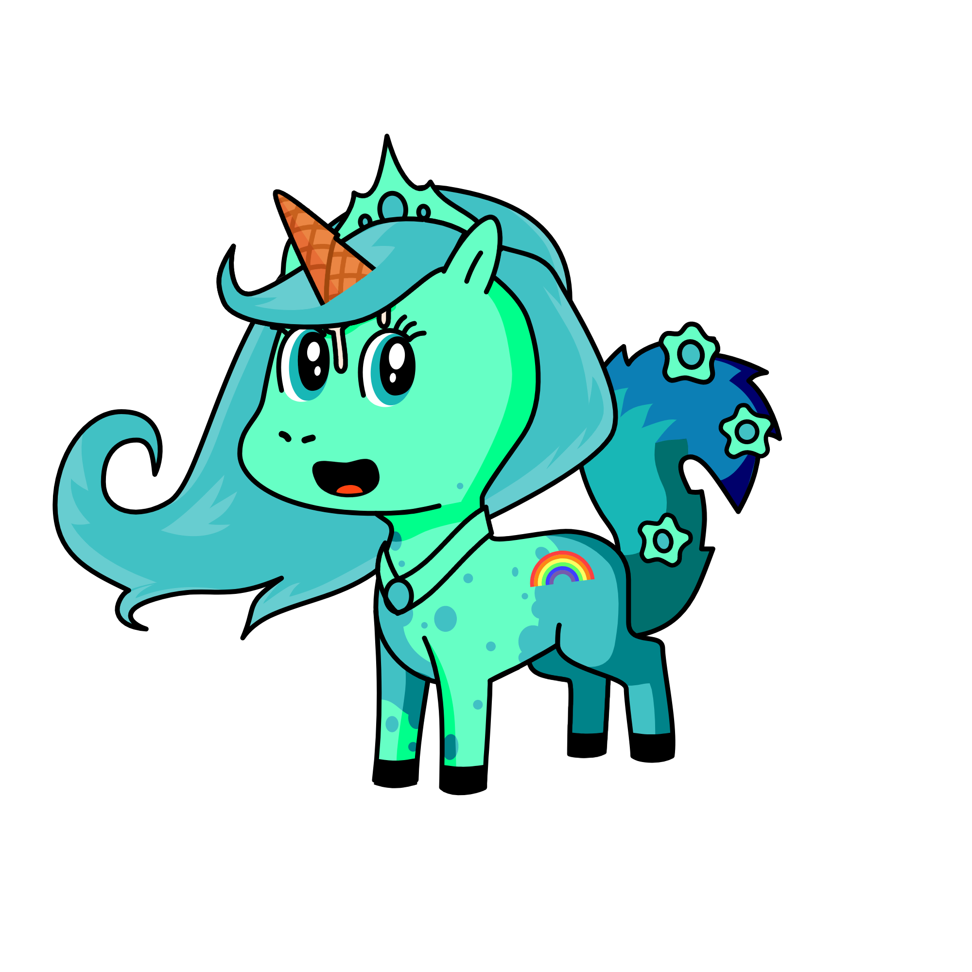 princess teal, the unicorn