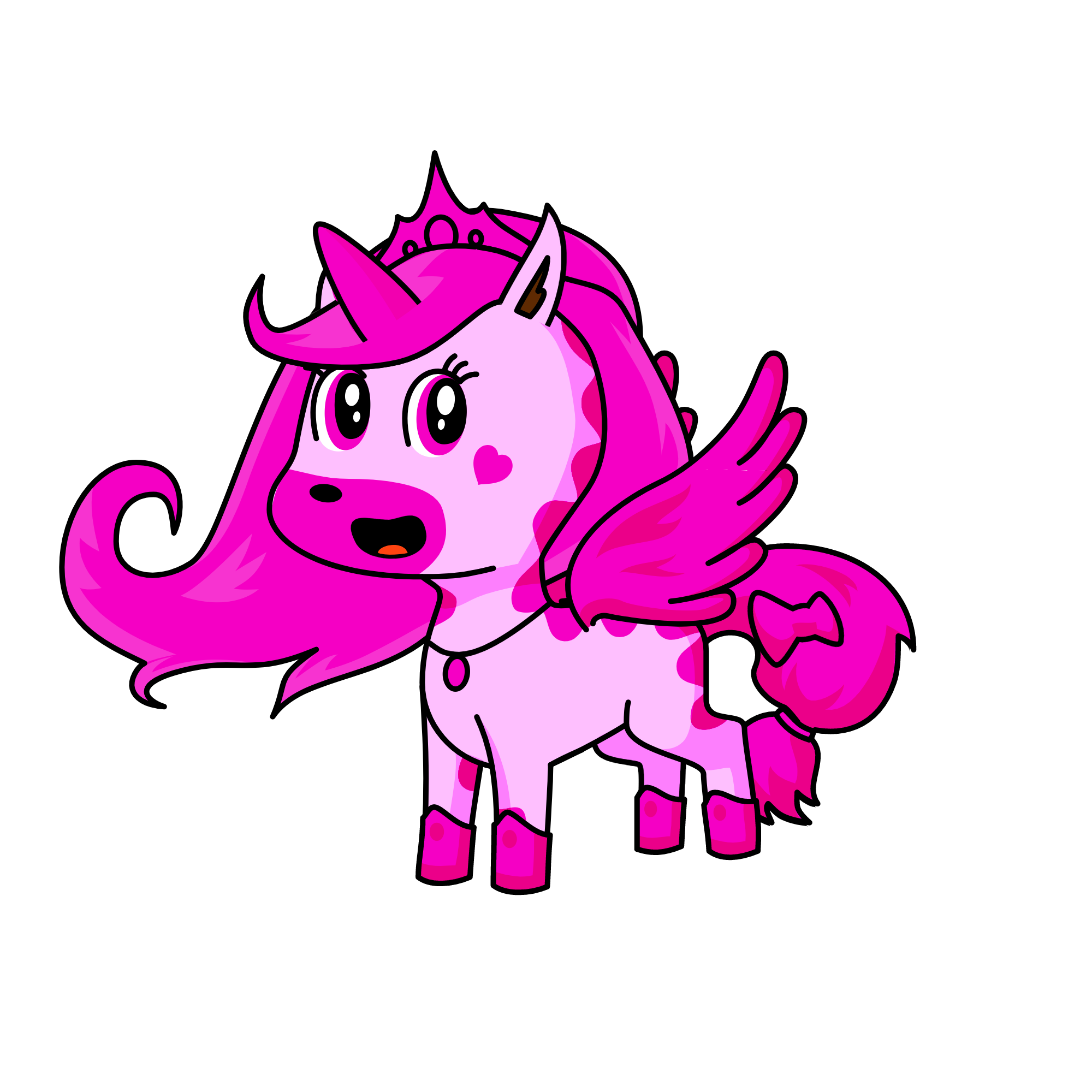 Princess pink, the unicorn