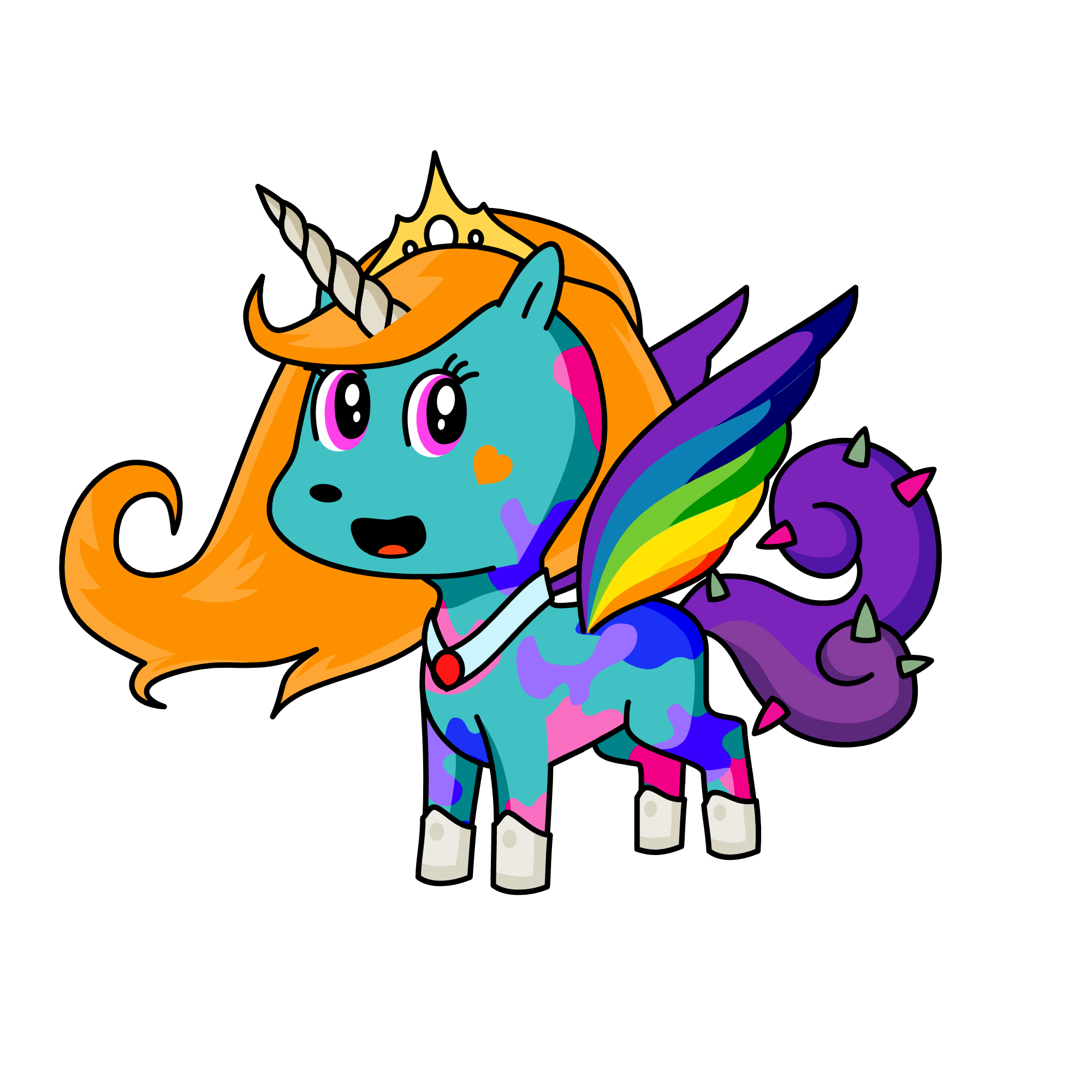 Sky princess, the unicorn