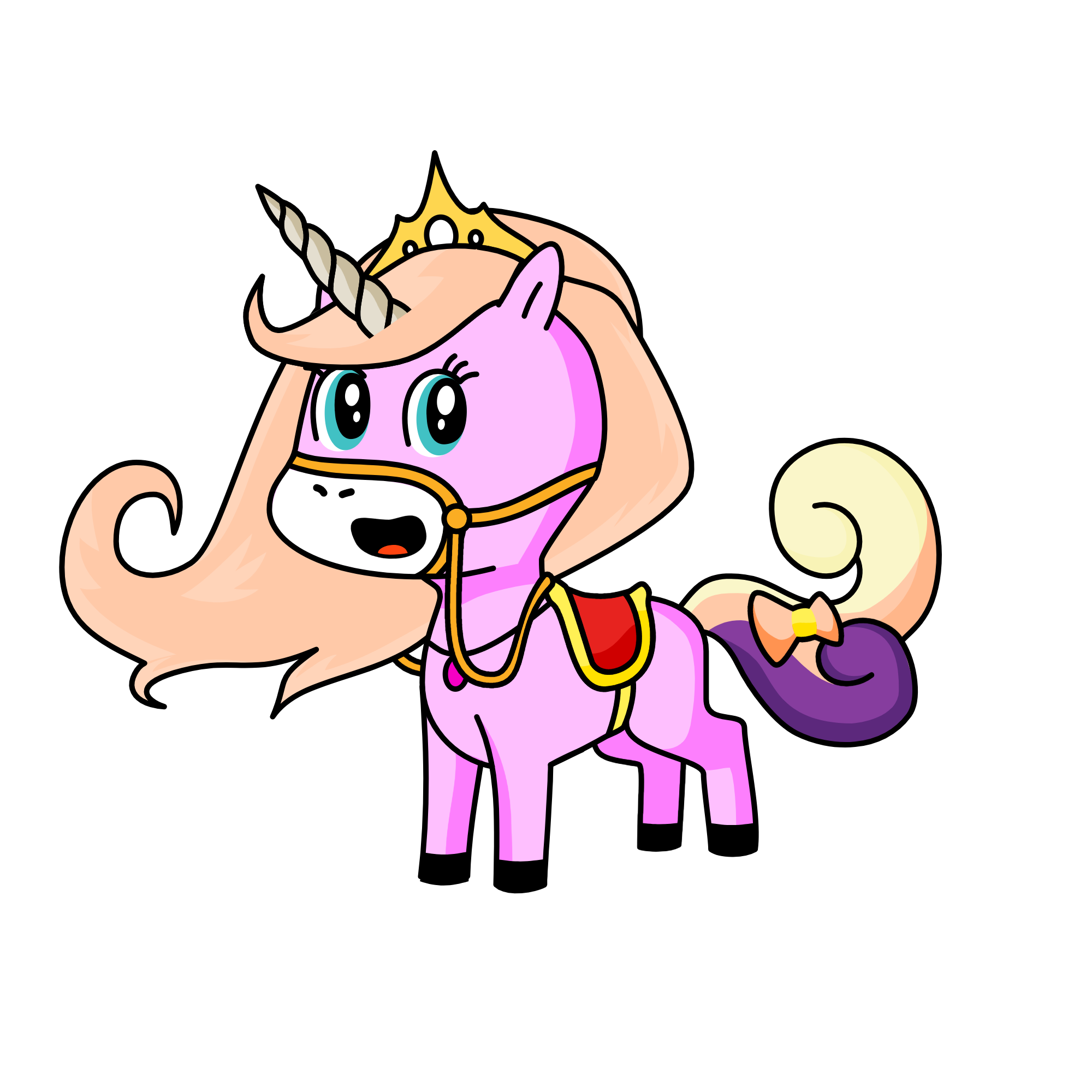princess Peach, the unicorn