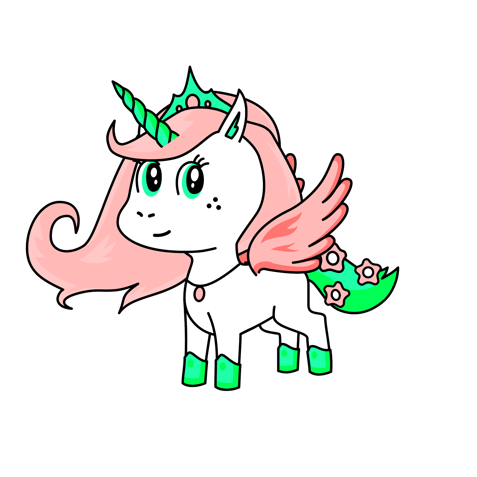 The Enchanted princess lilly, the unicorn