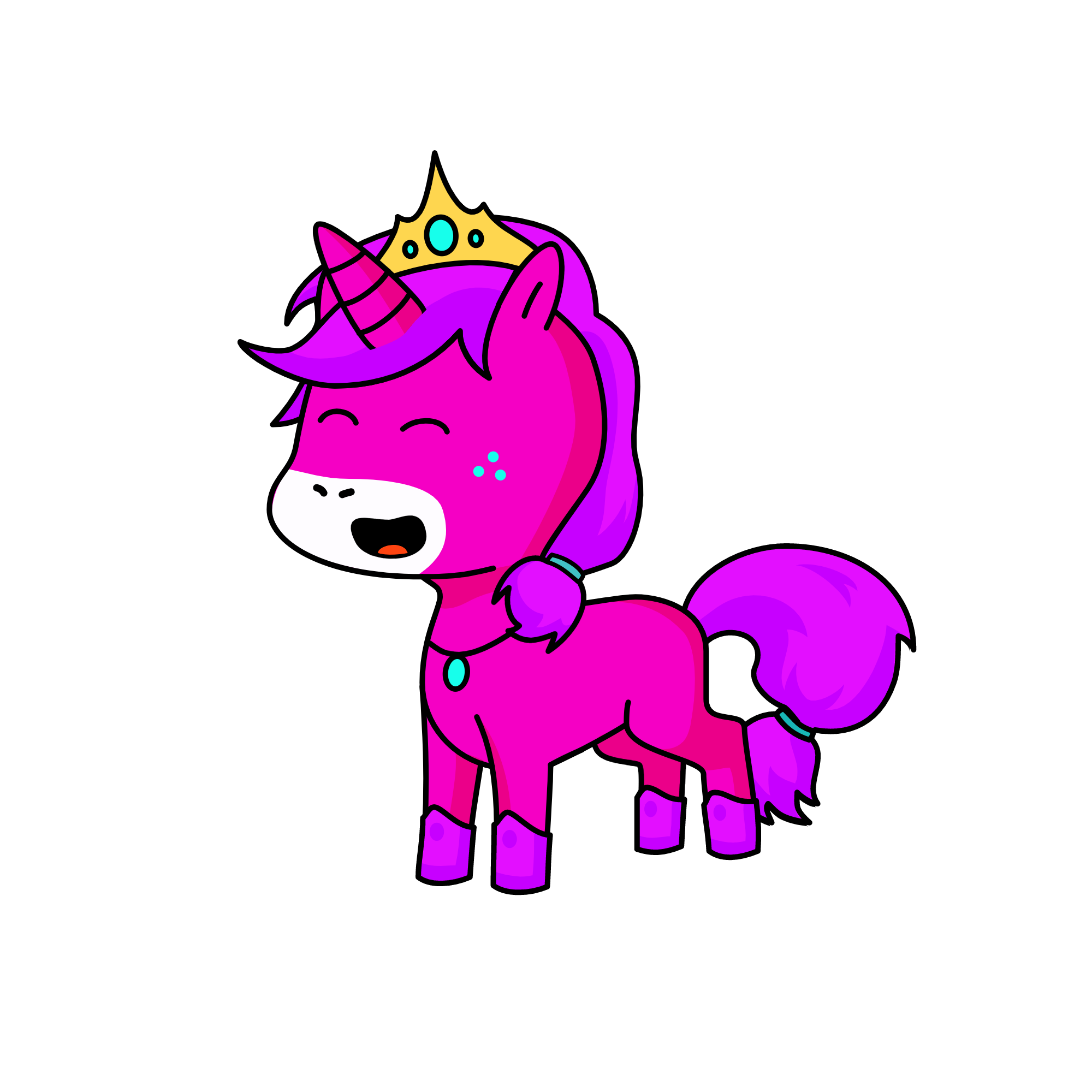 Silver, the unicorn