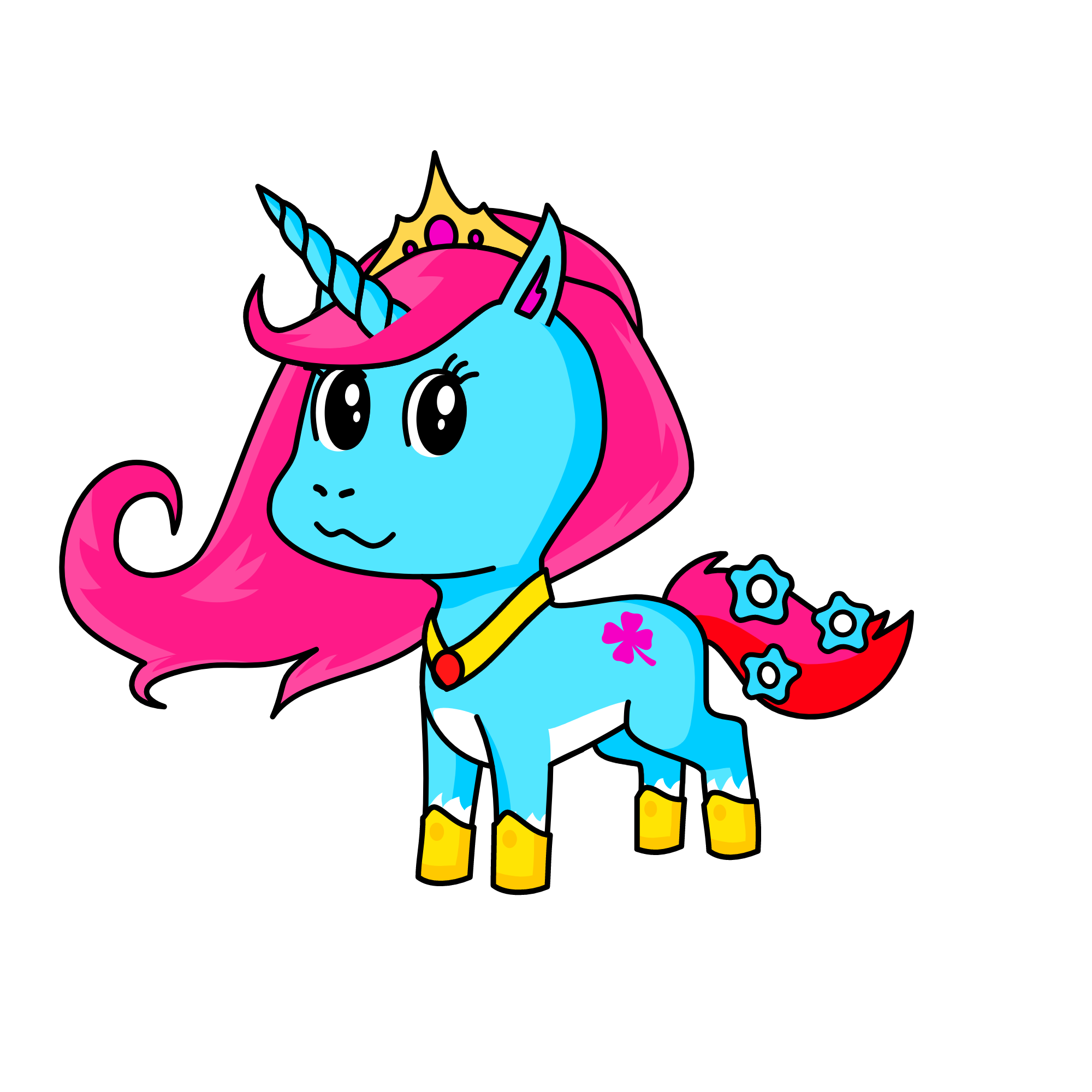 Princess lucky, the unicorn