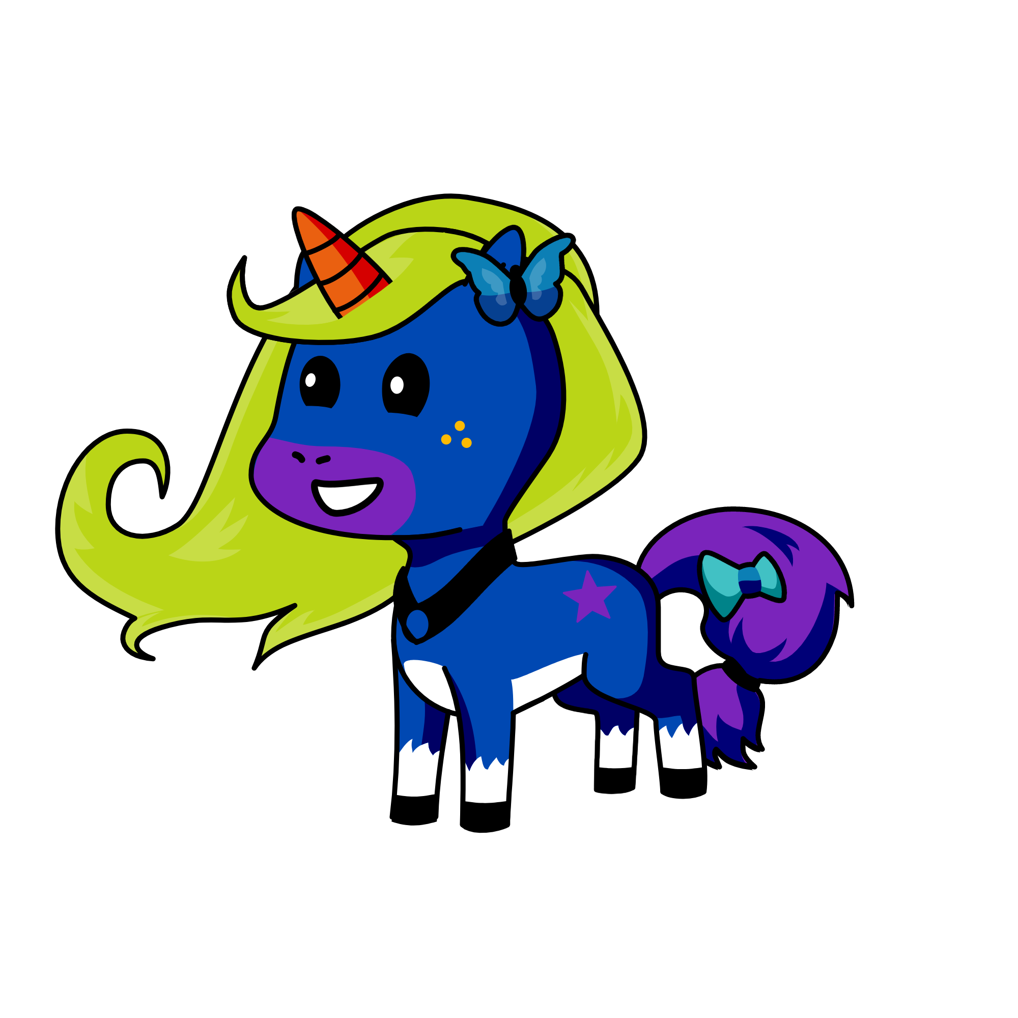 Happy, the unicorn