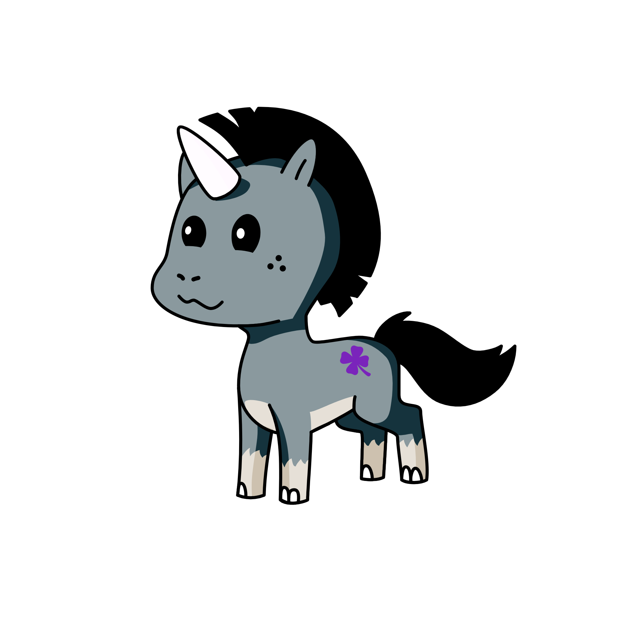 Donkey, the unicorn