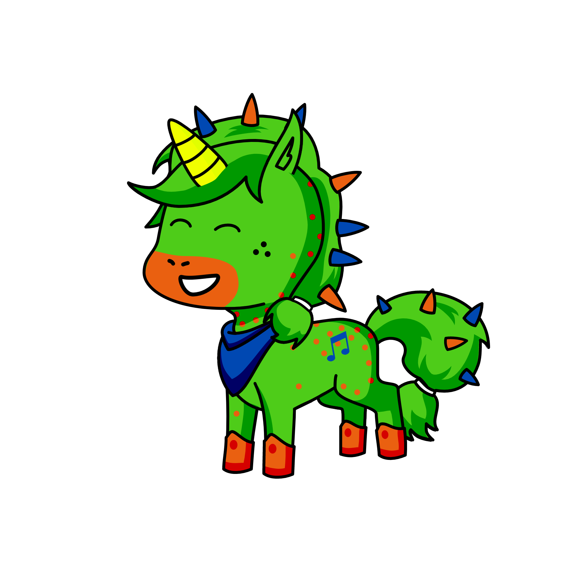 Christmas Tree, the unicorn