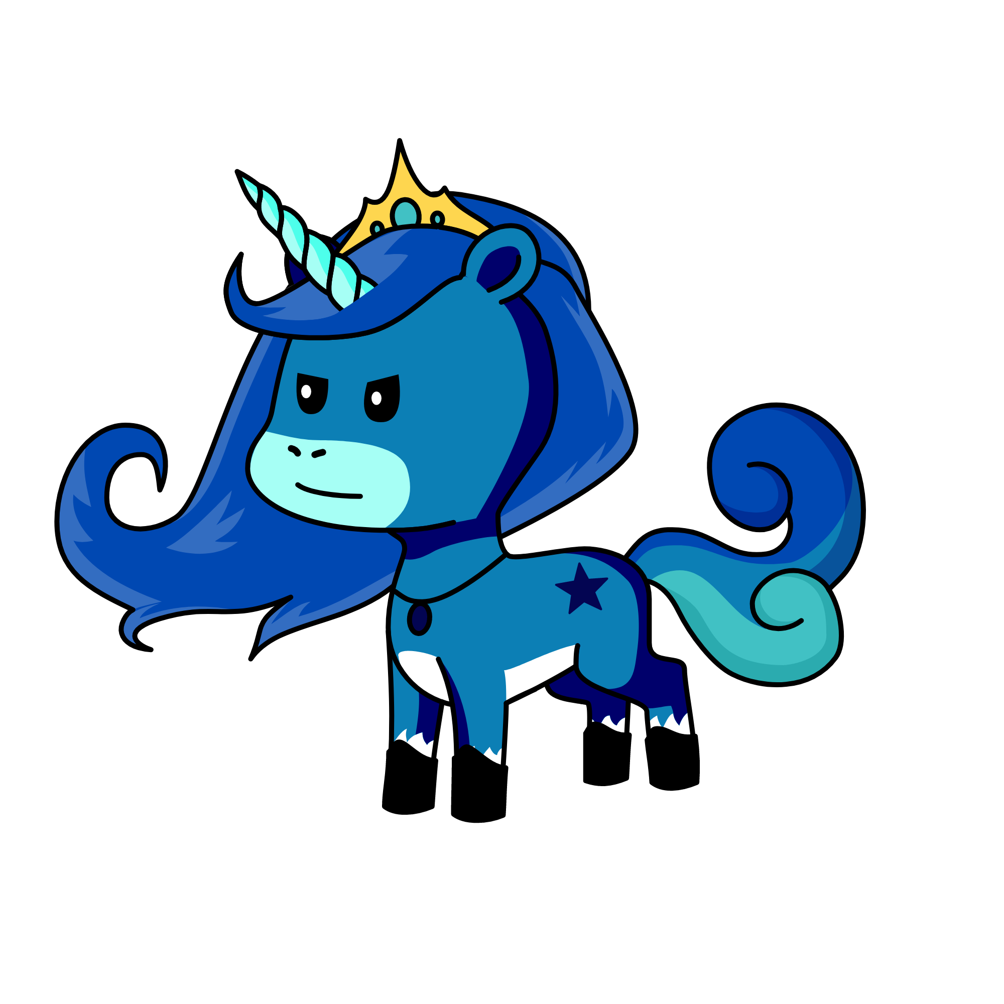 Ice ( rainha má do gelo), the unicorn