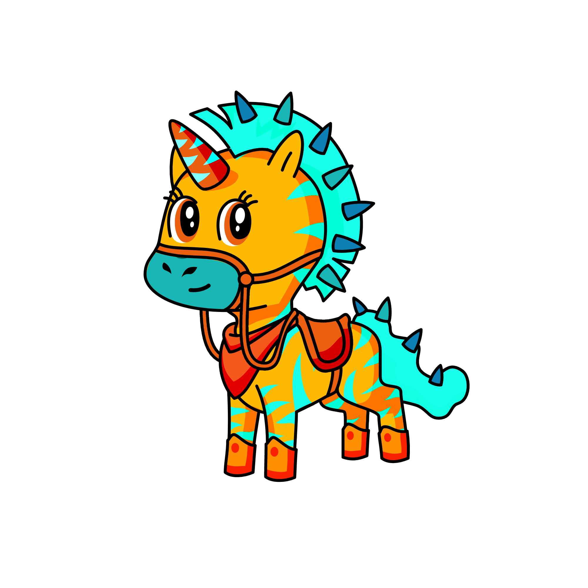 Amazing cute spikes, the unicorn