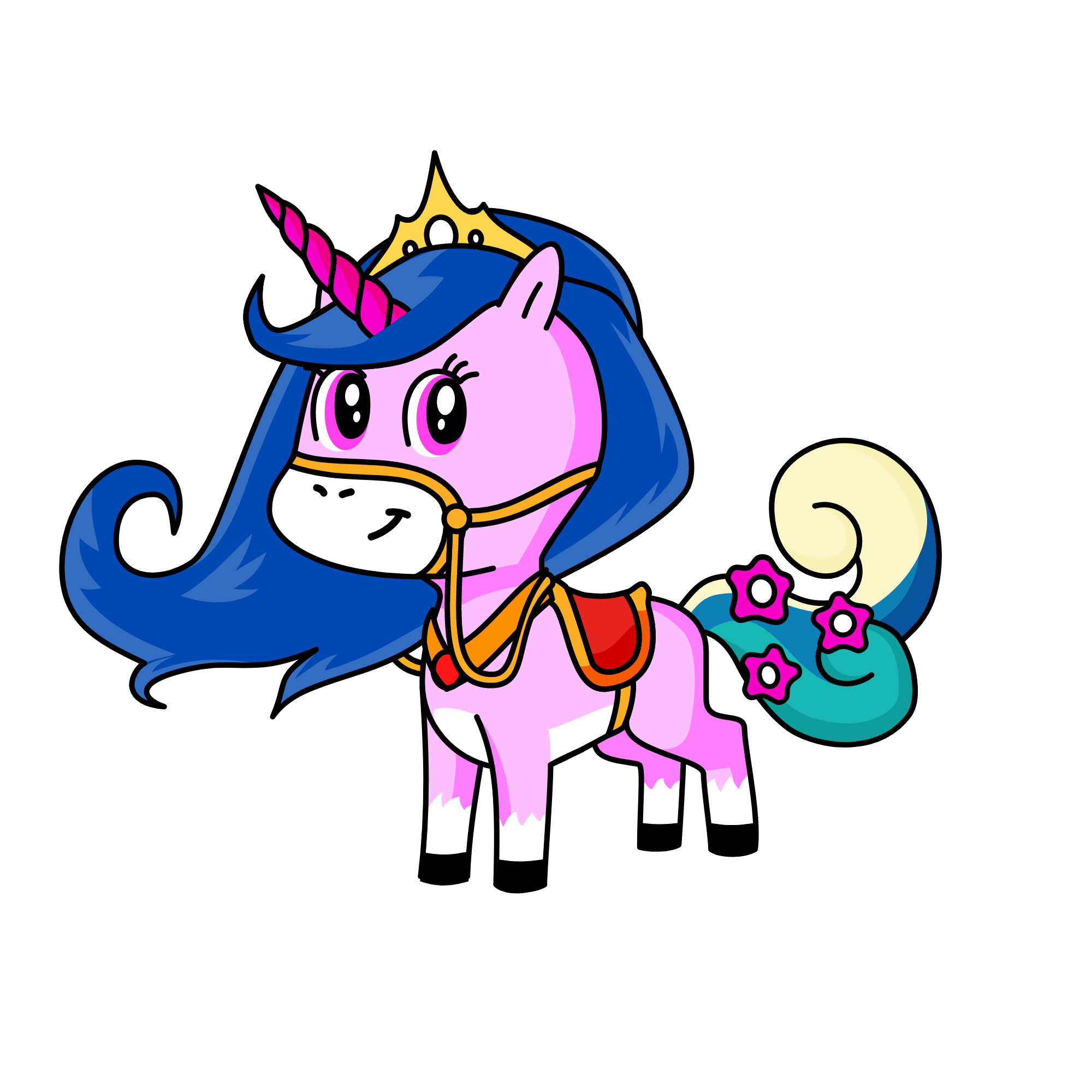 Rainbow, the unicorn