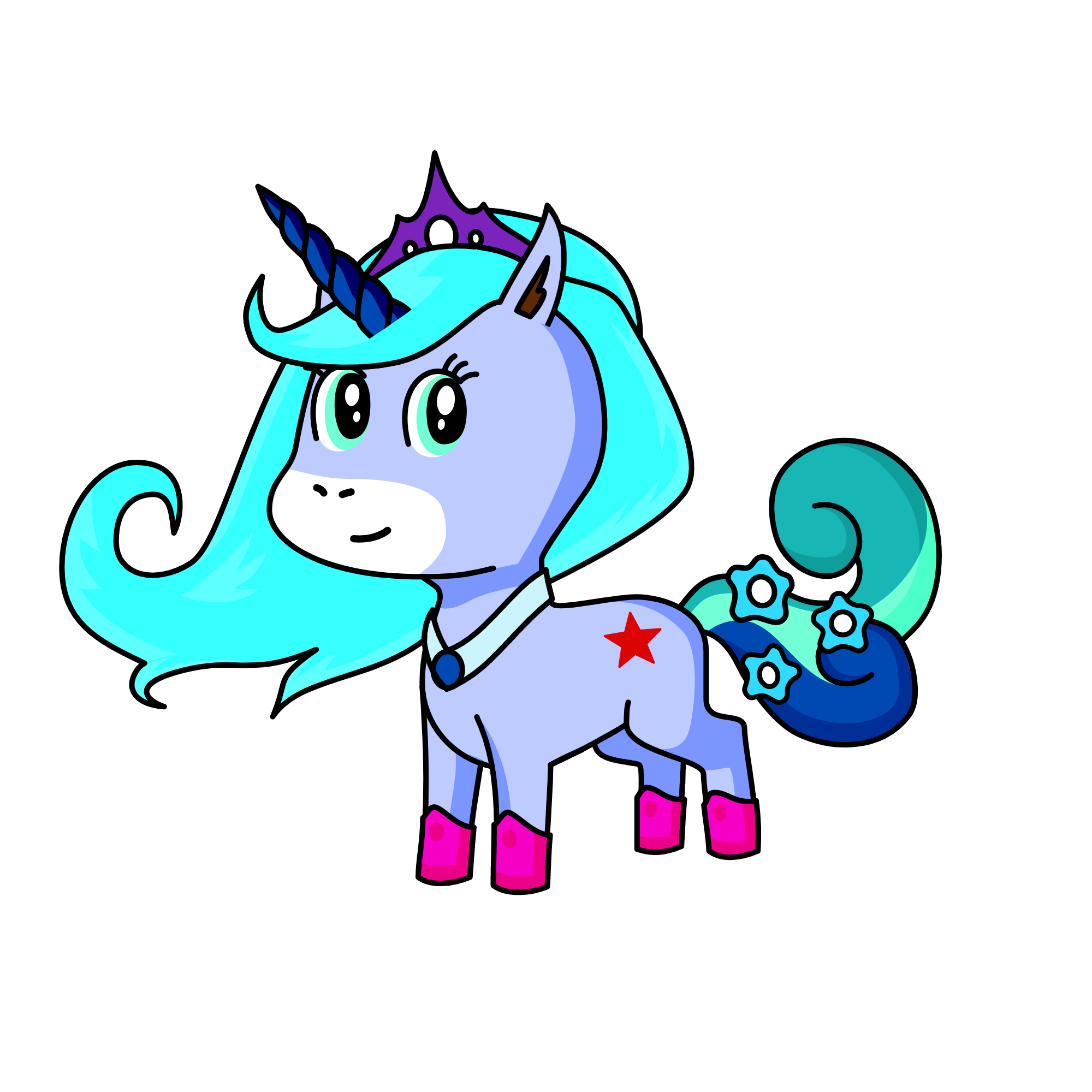 Winter, the unicorn