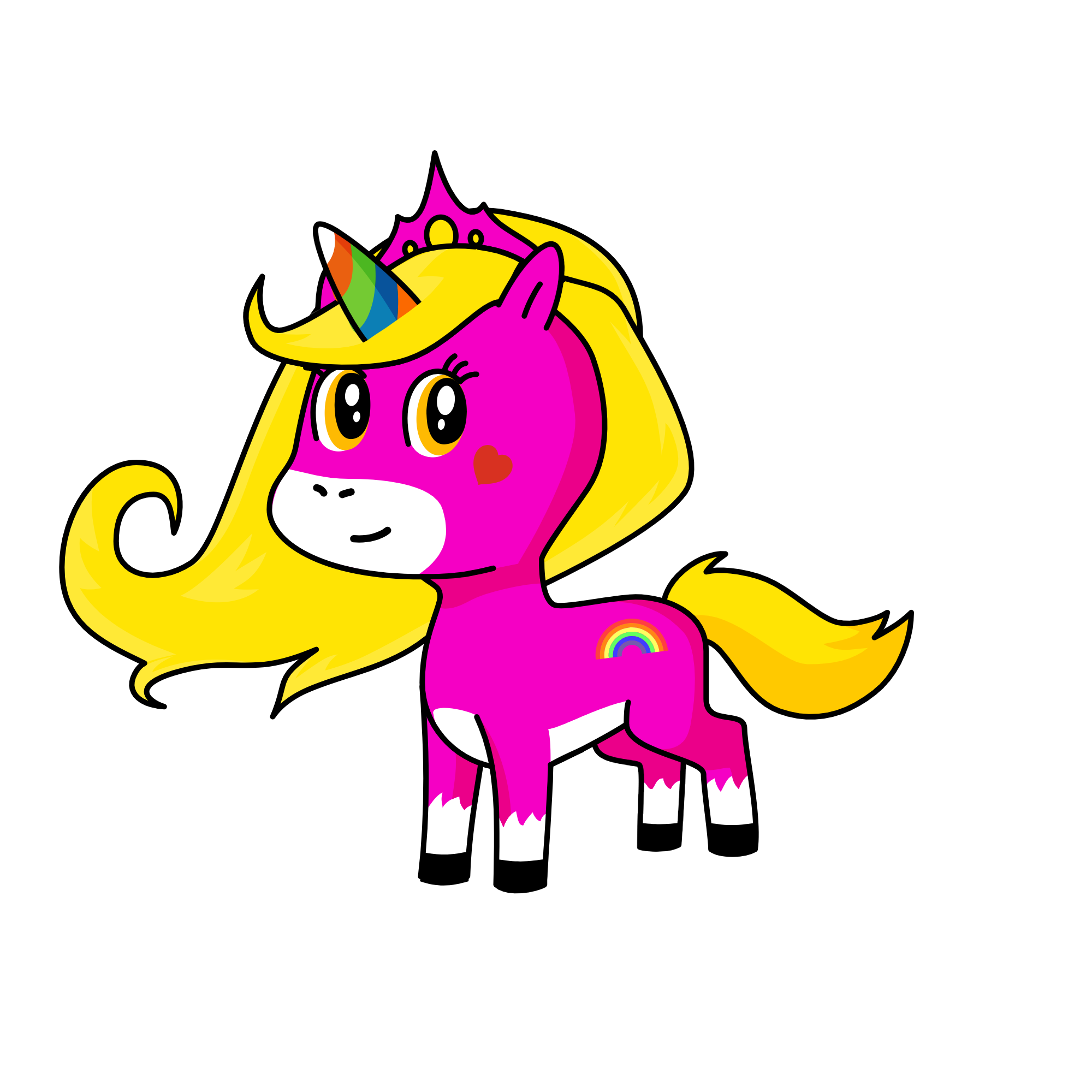 pony, the unicorn