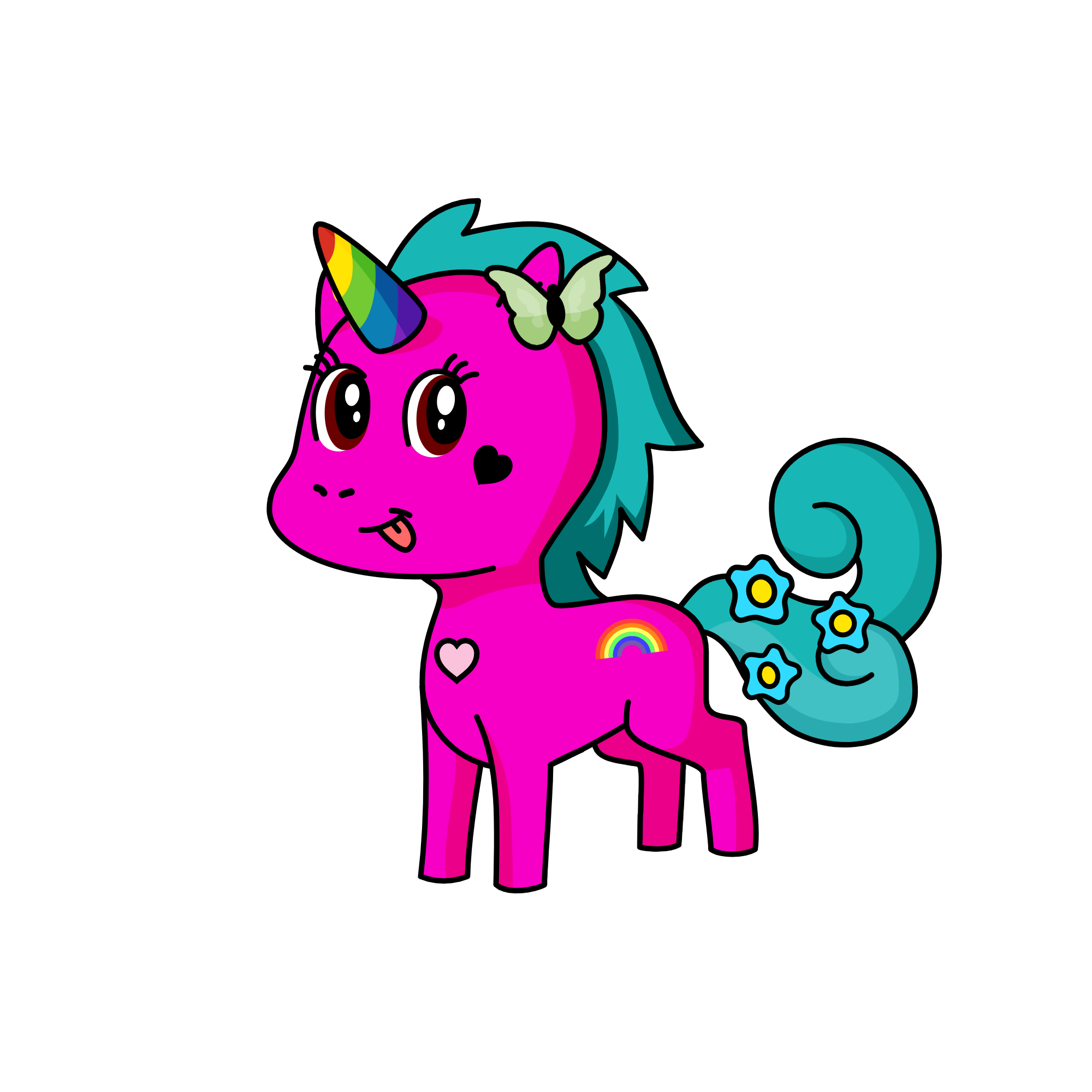 Fluffcake Shimmerface, the unicorn