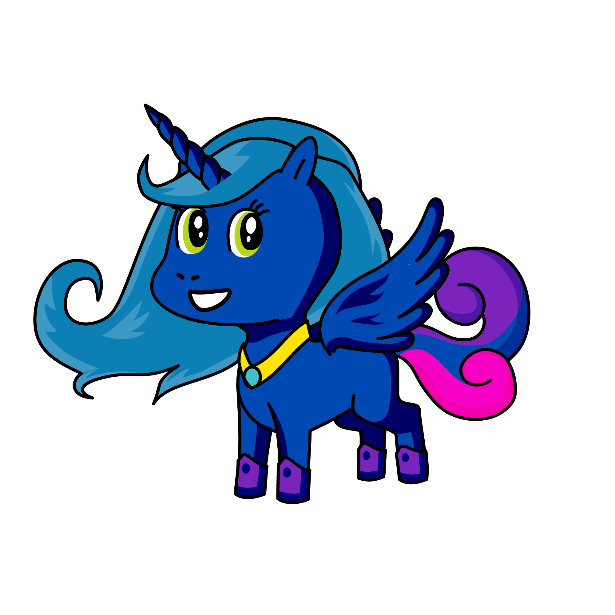 Princess luna, the unicorn