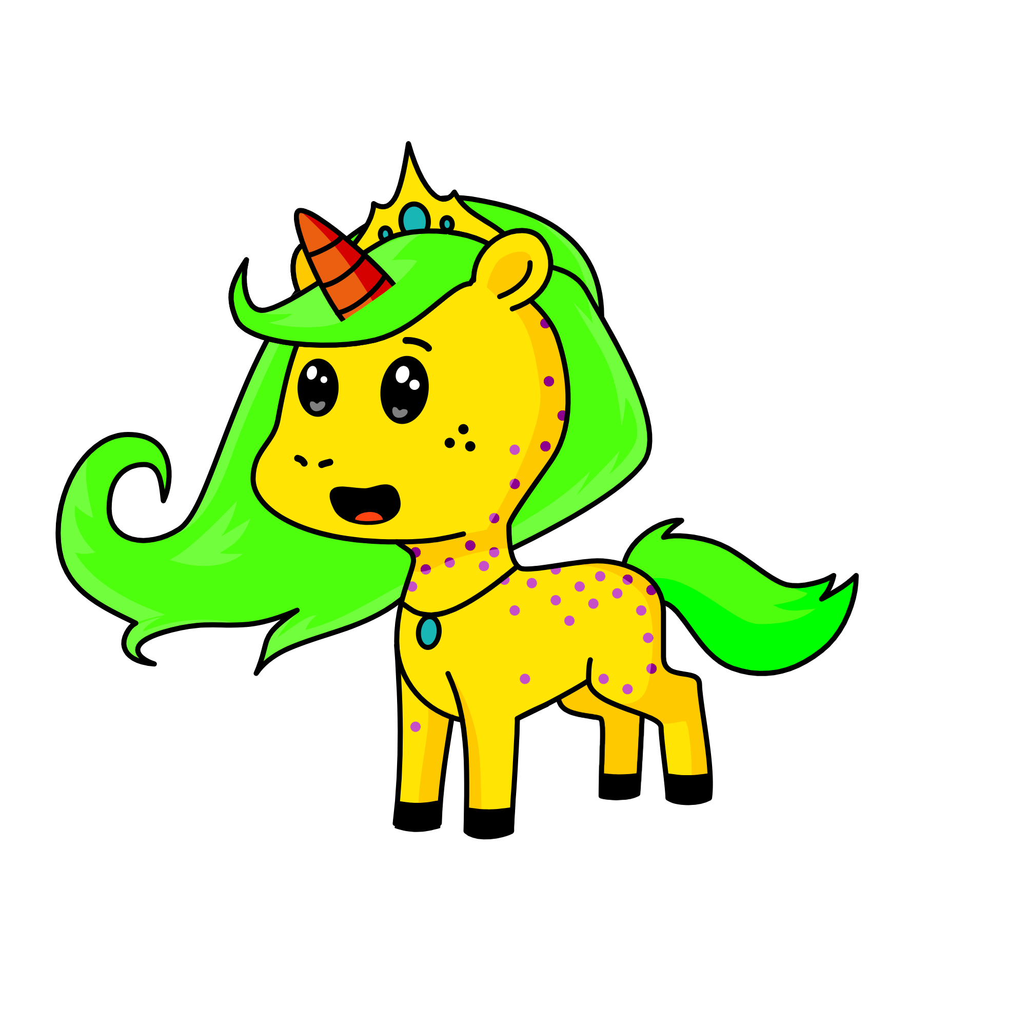 PRINCESS SUNFLOWER, the unicorn