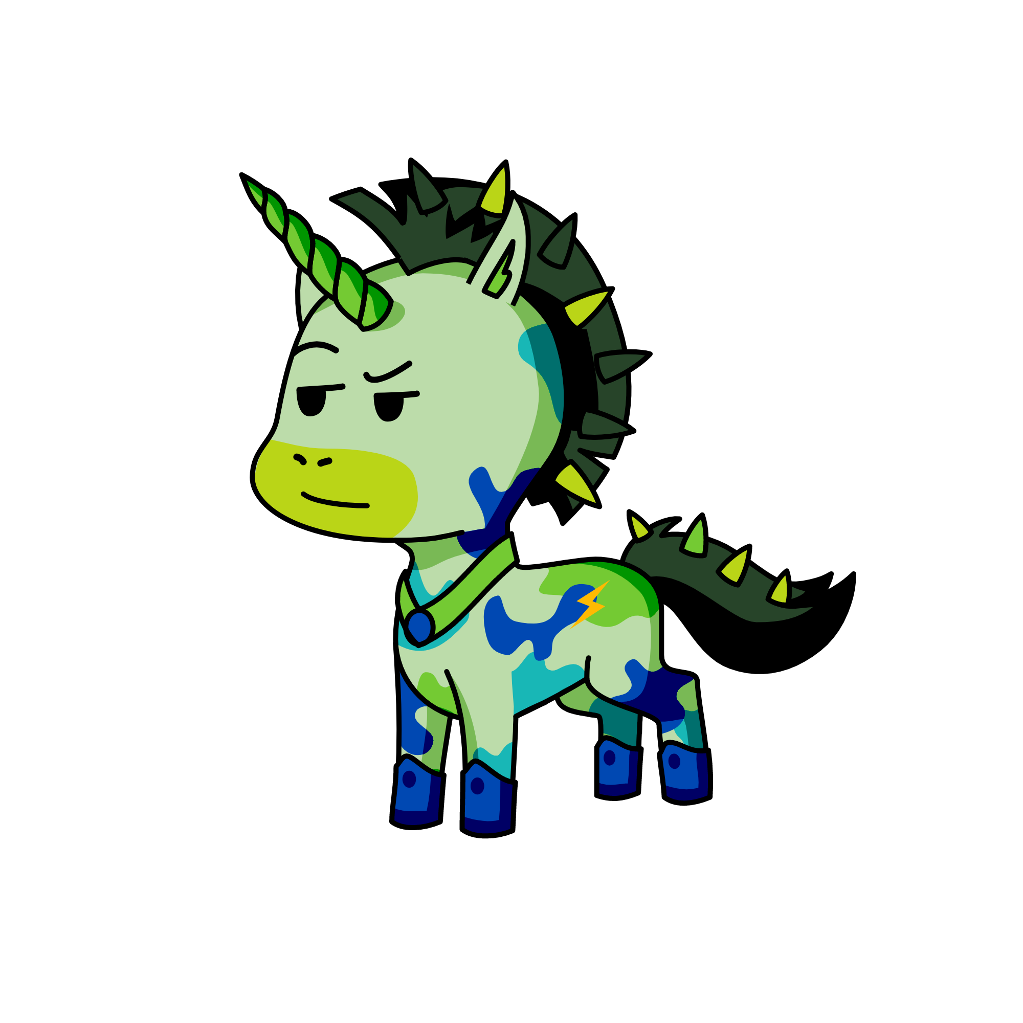 Baddie, the unicorn