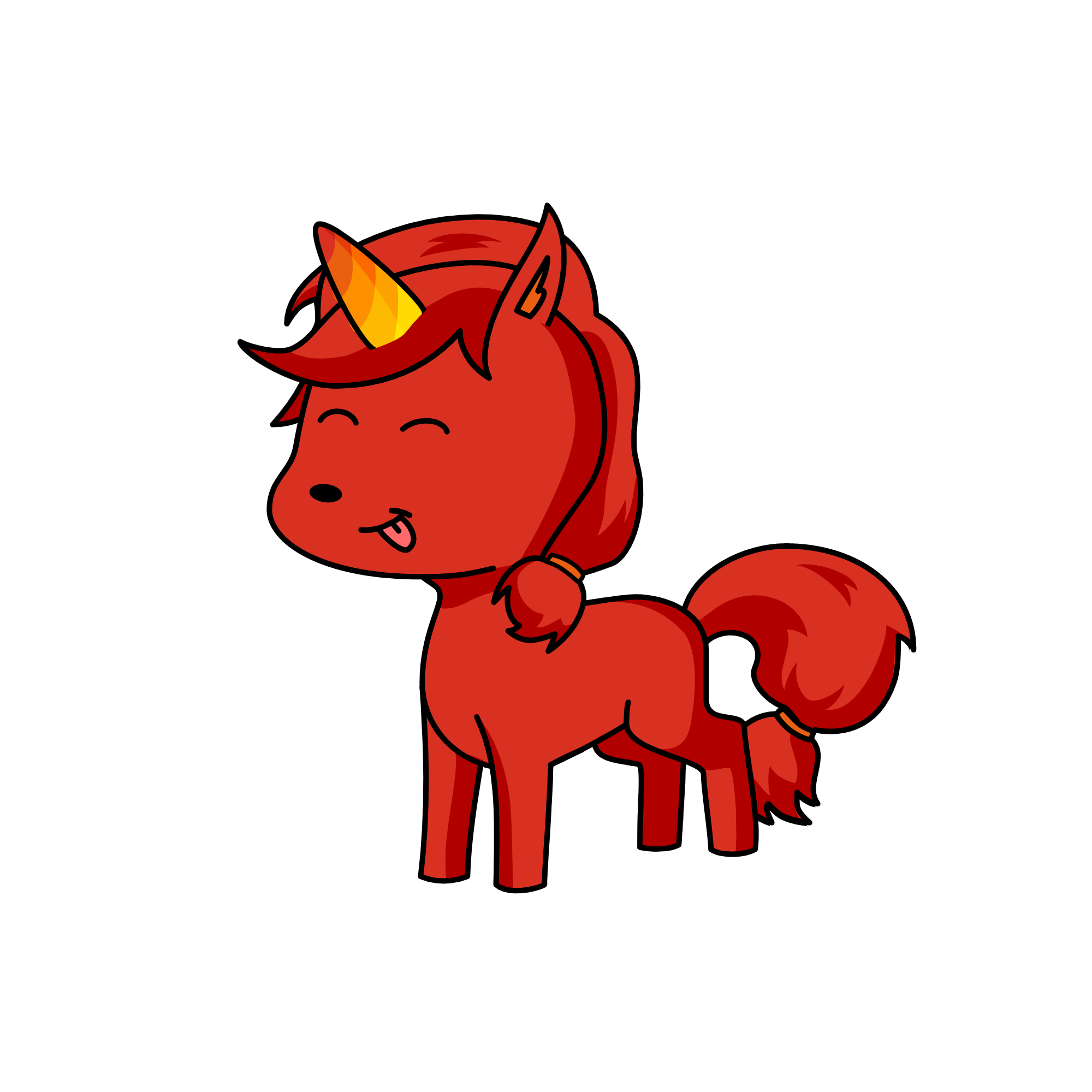 Red, the unicorn